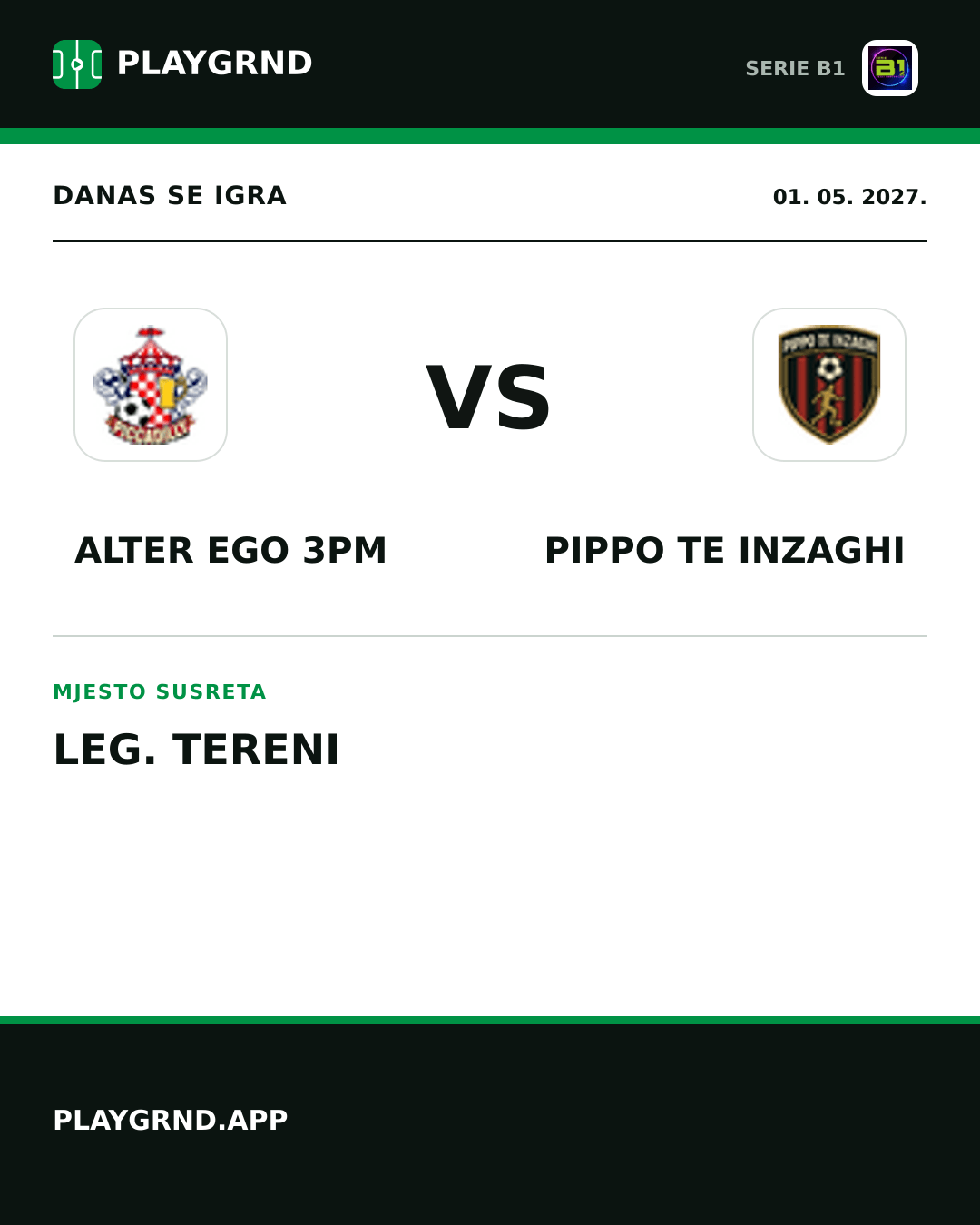 Instagram slika: Alter Ego 3PM vs Pippo TE Inzaghi