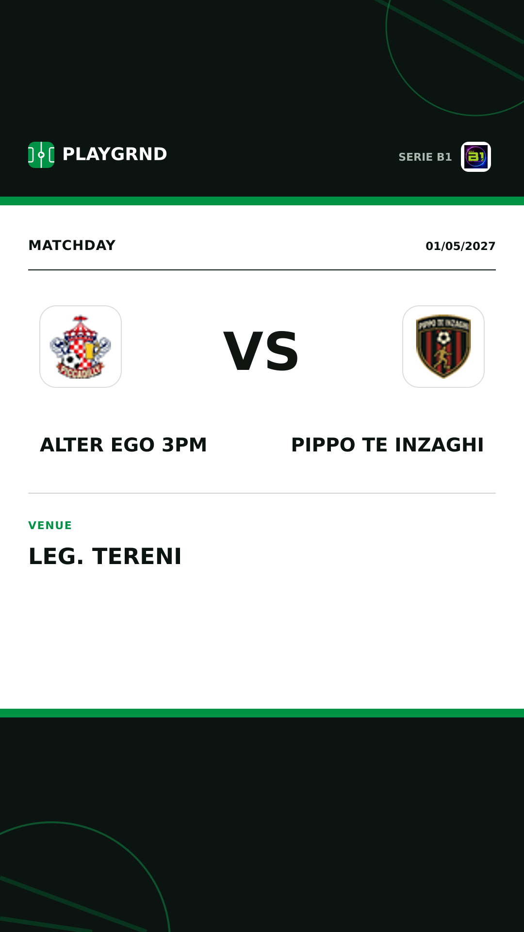 Instagram artwork: Alter Ego 3PM vs Pippo TE Inzaghi