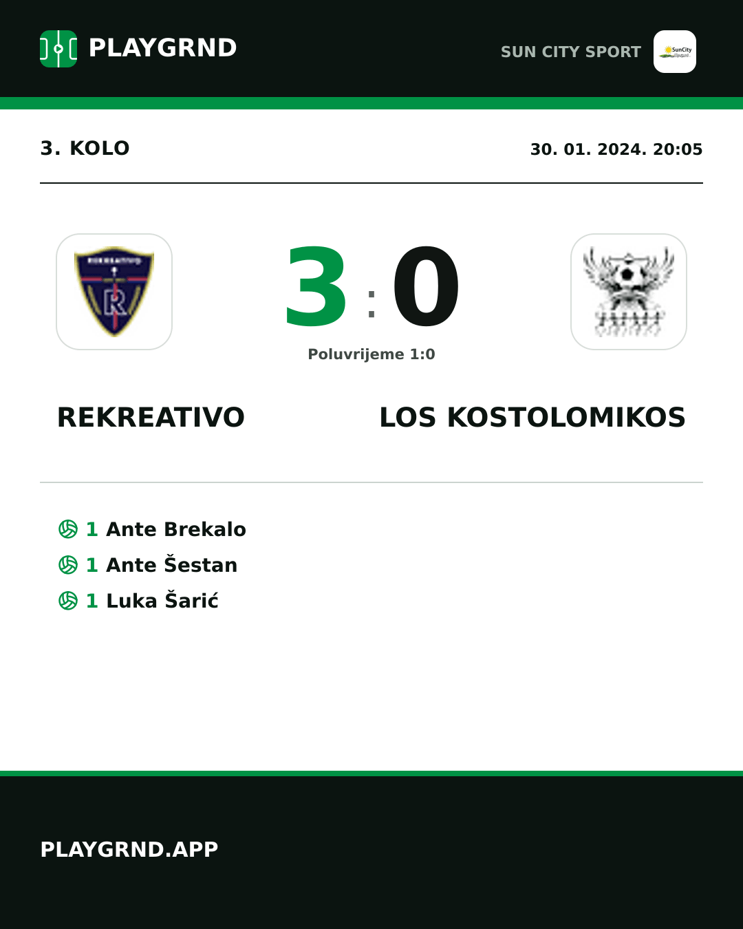 Instagram slika: Rekreativo 3:0 Los Kostolomikos