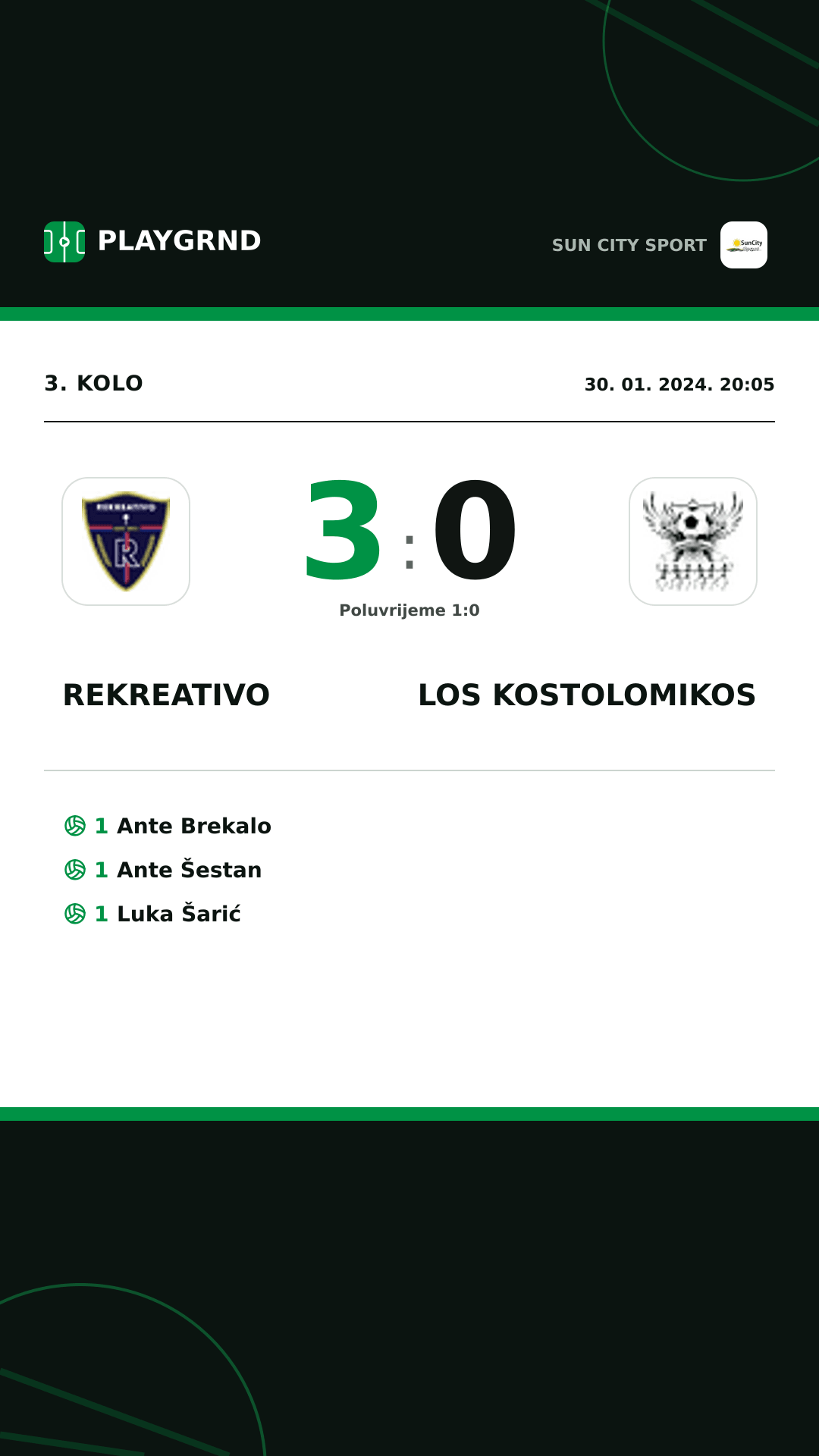 Instagram slika: Rekreativo 3:0 Los Kostolomikos