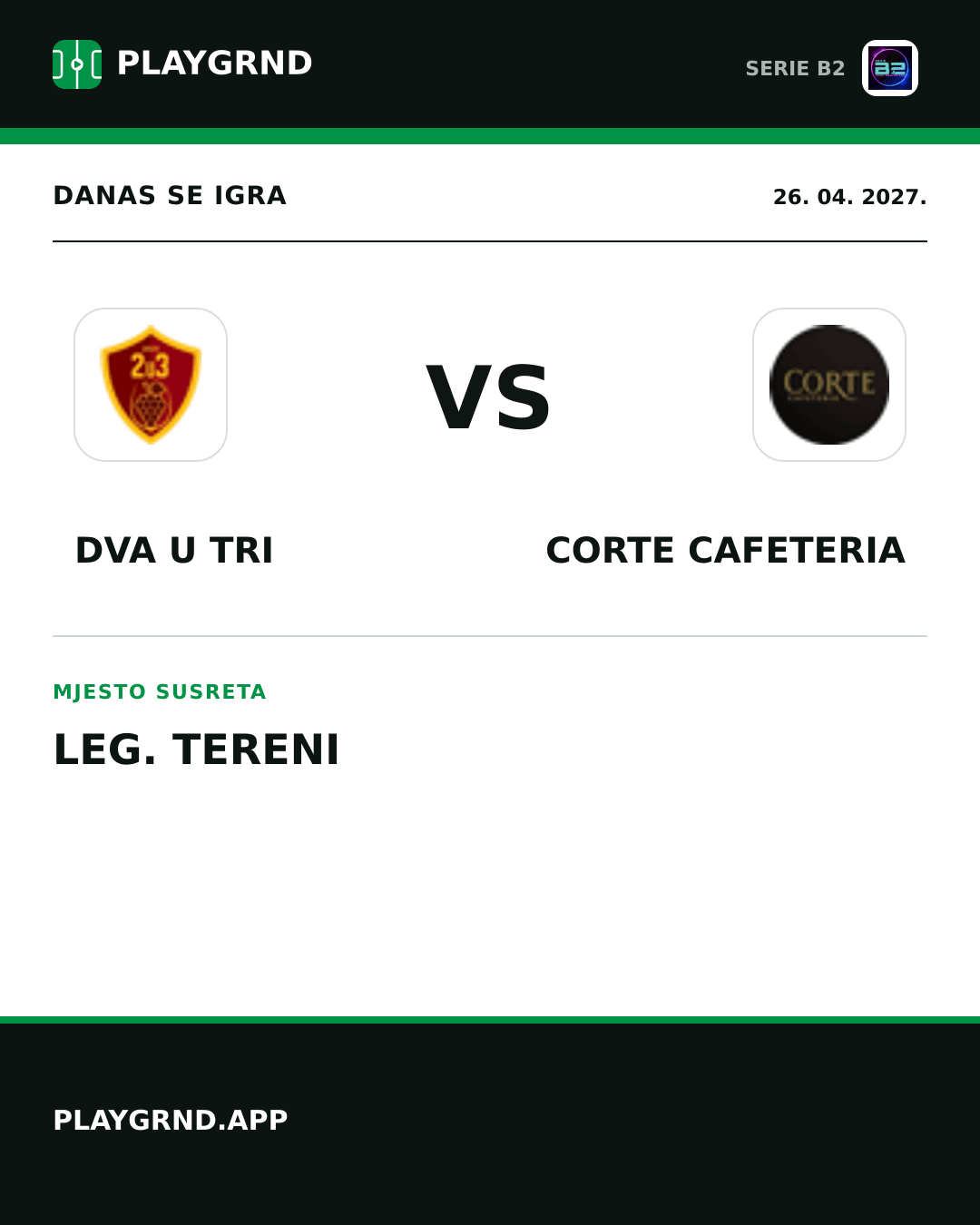 Instagram slika: Dva U Tri vs Corte Cafeteria