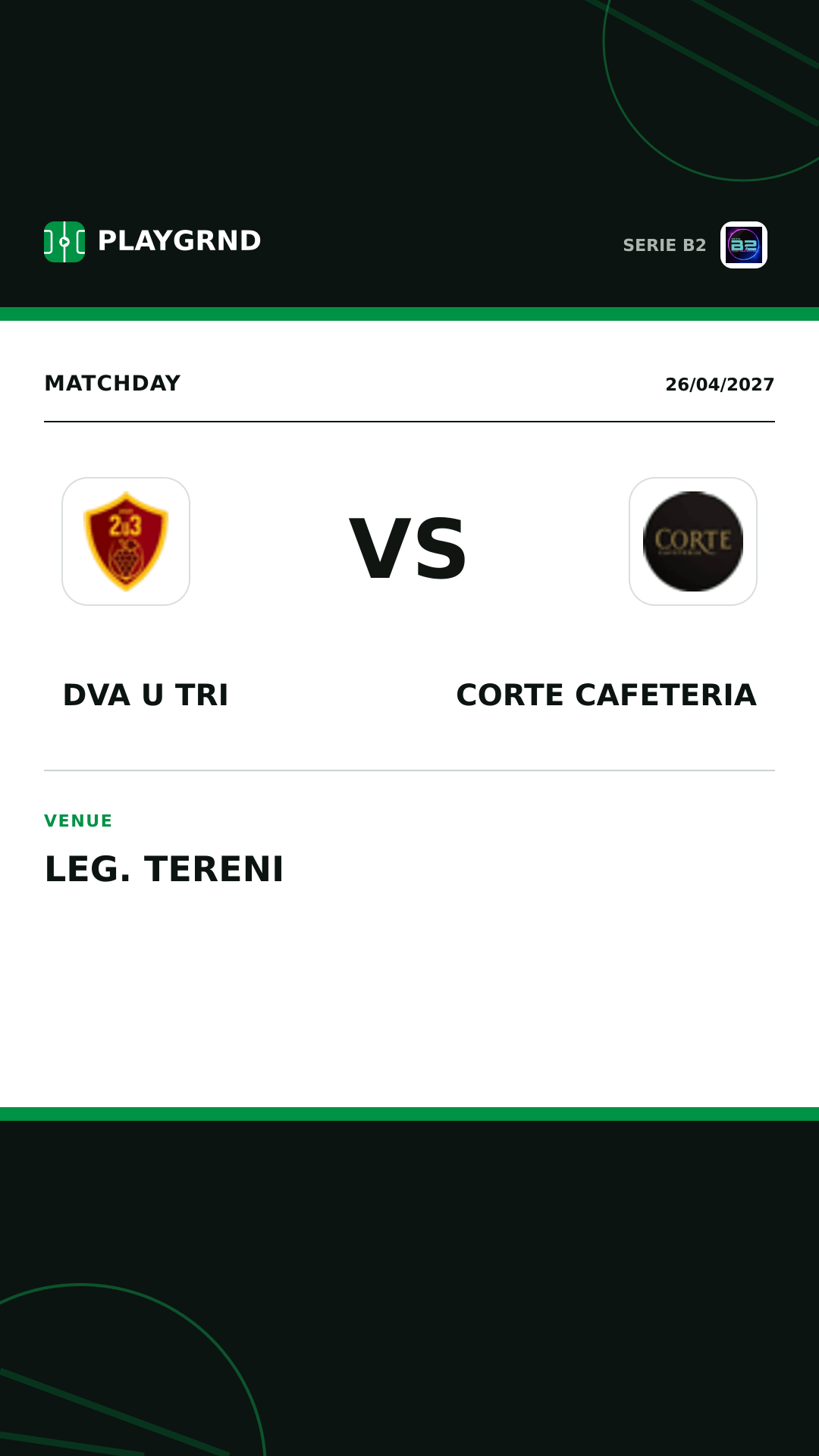 Instagram artwork: Dva U Tri vs Corte Cafeteria