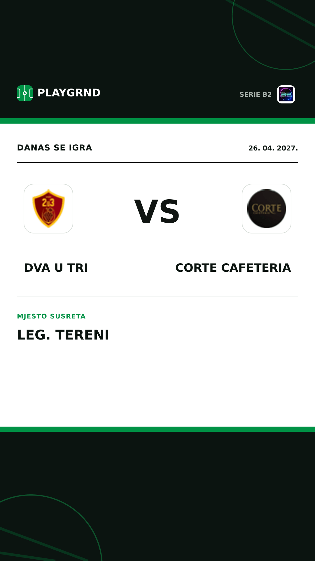 Instagram slika: Dva U Tri vs Corte Cafeteria
