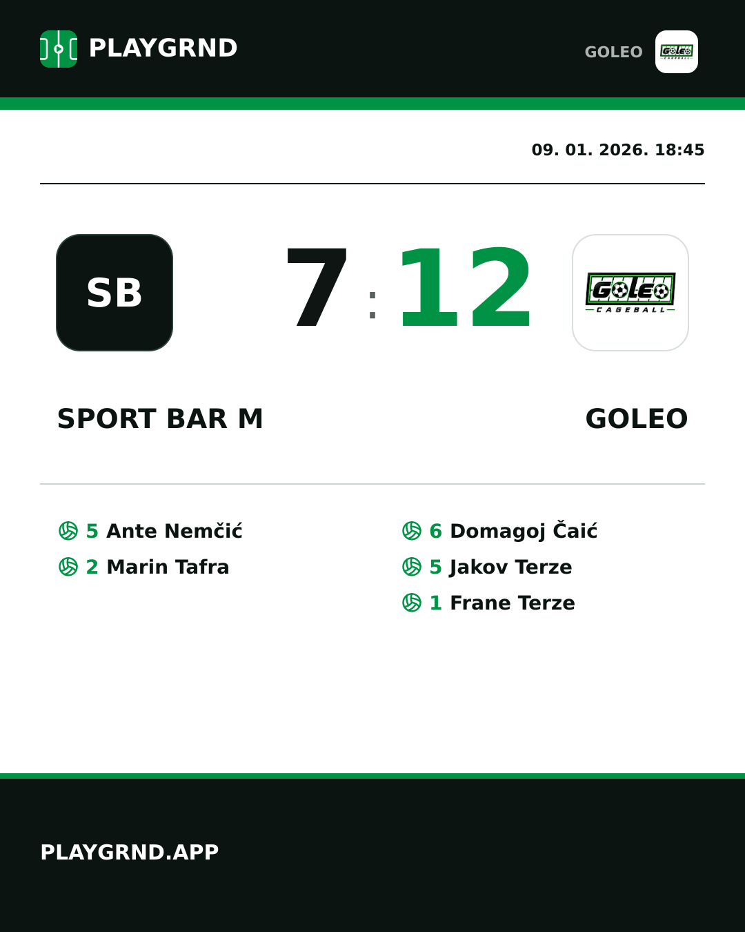 Instagram slika: Sport bar M 7:12 Goleo