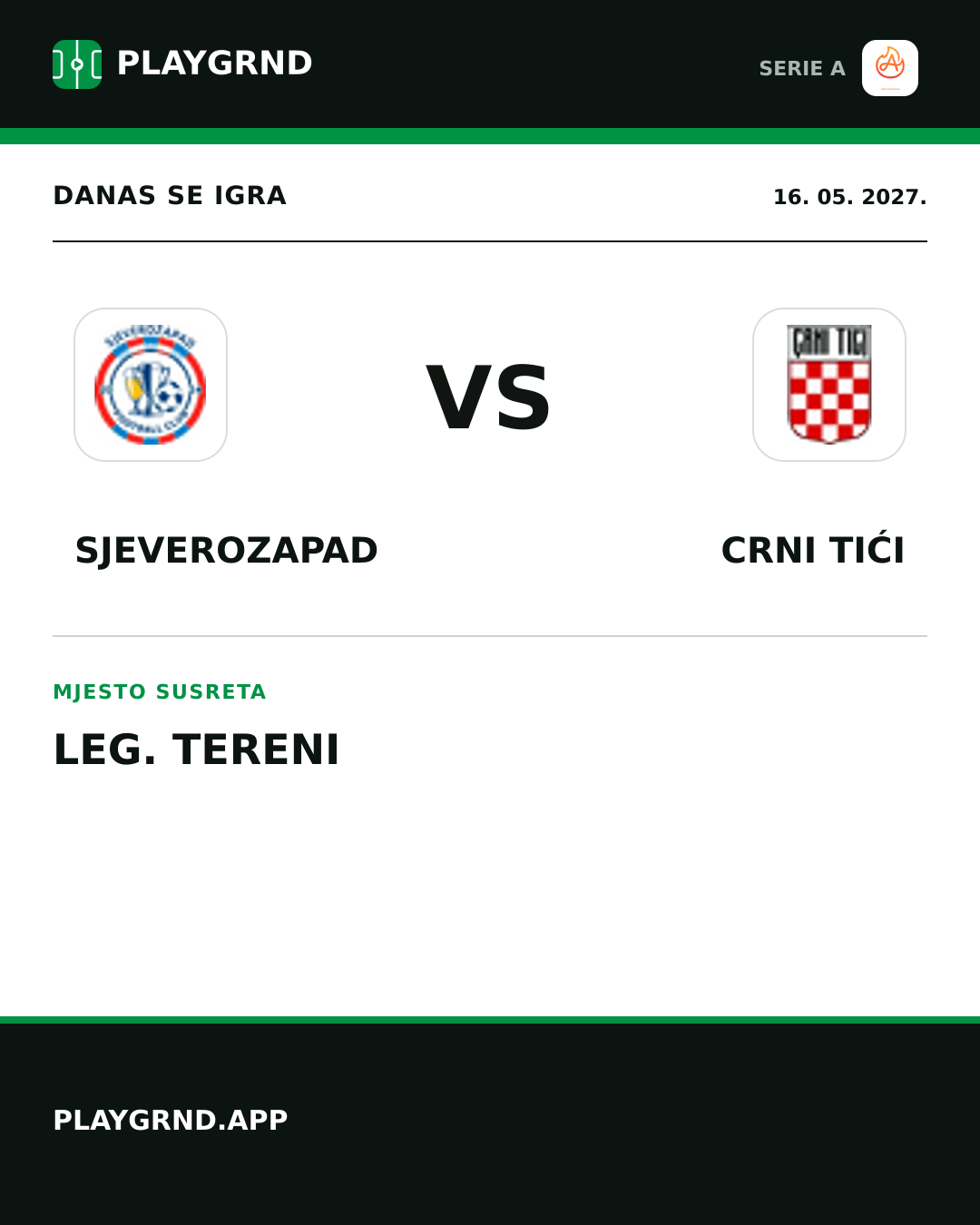 Instagram slika: Sjeverozapad vs Crni Tići