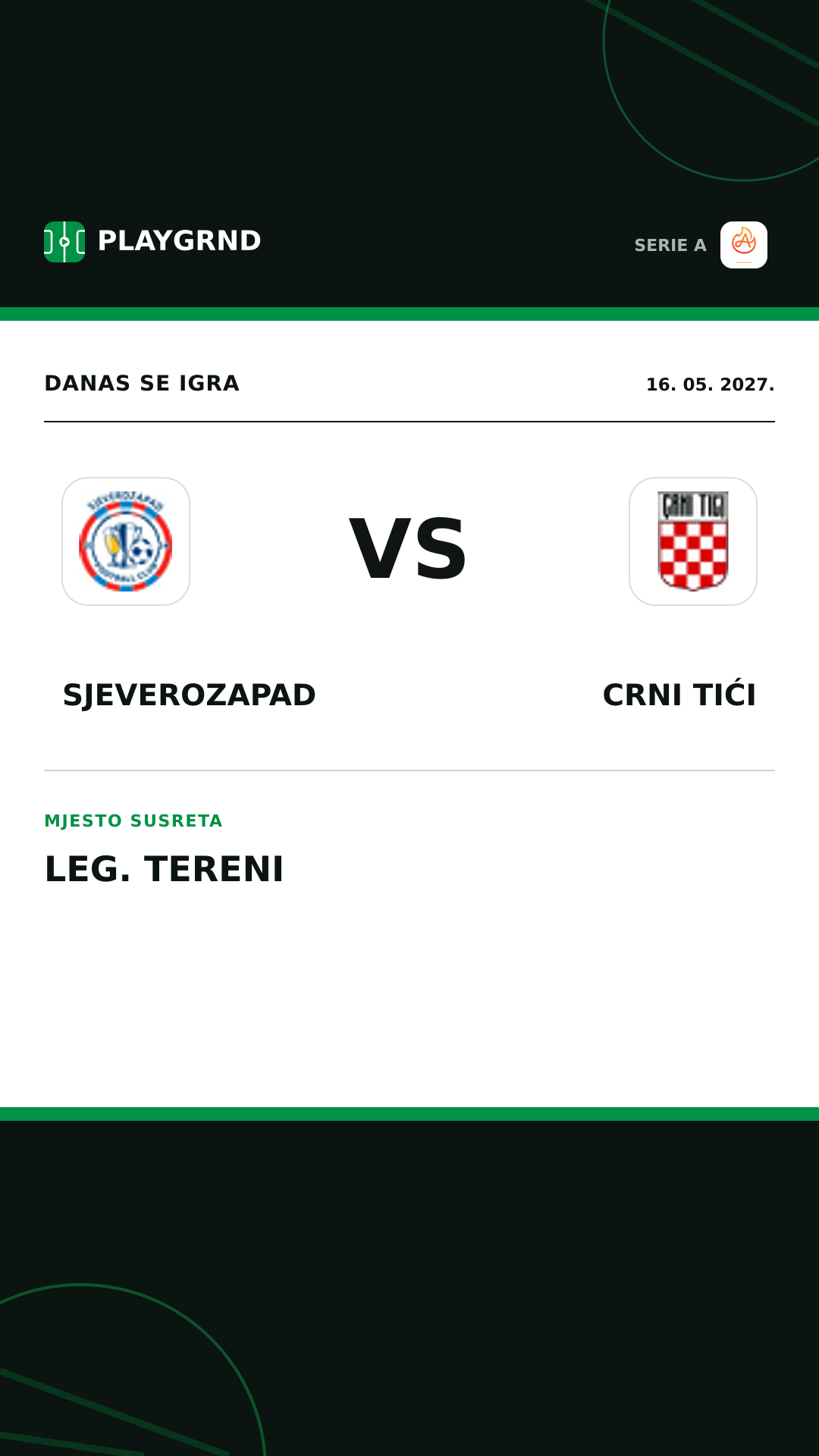 Instagram slika: Sjeverozapad vs Crni Tići