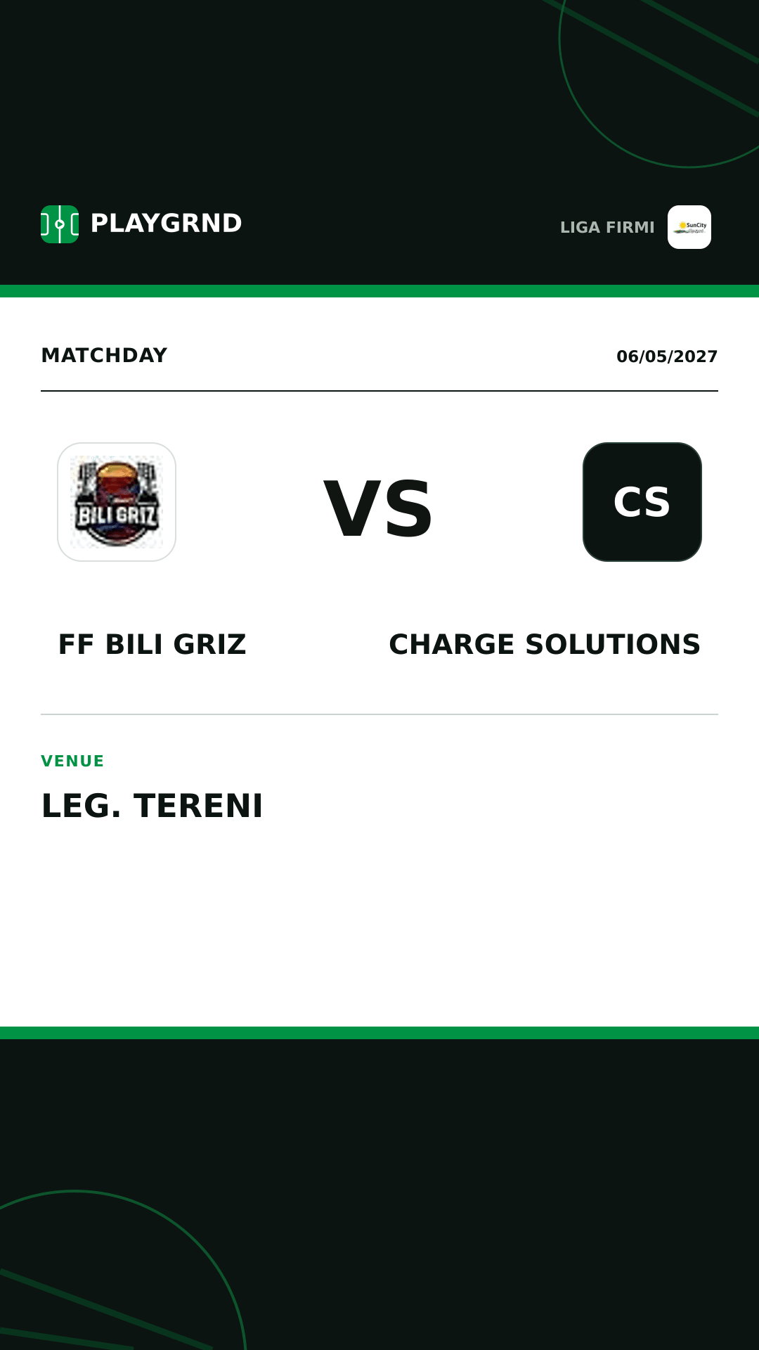 Instagram artwork: FF Bili Griz vs Charge Solutions