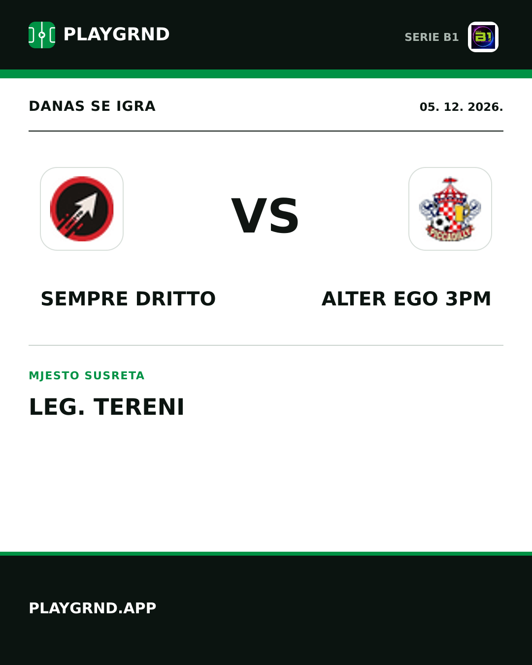 Instagram slika: Sempre Dritto vs Alter Ego 3PM