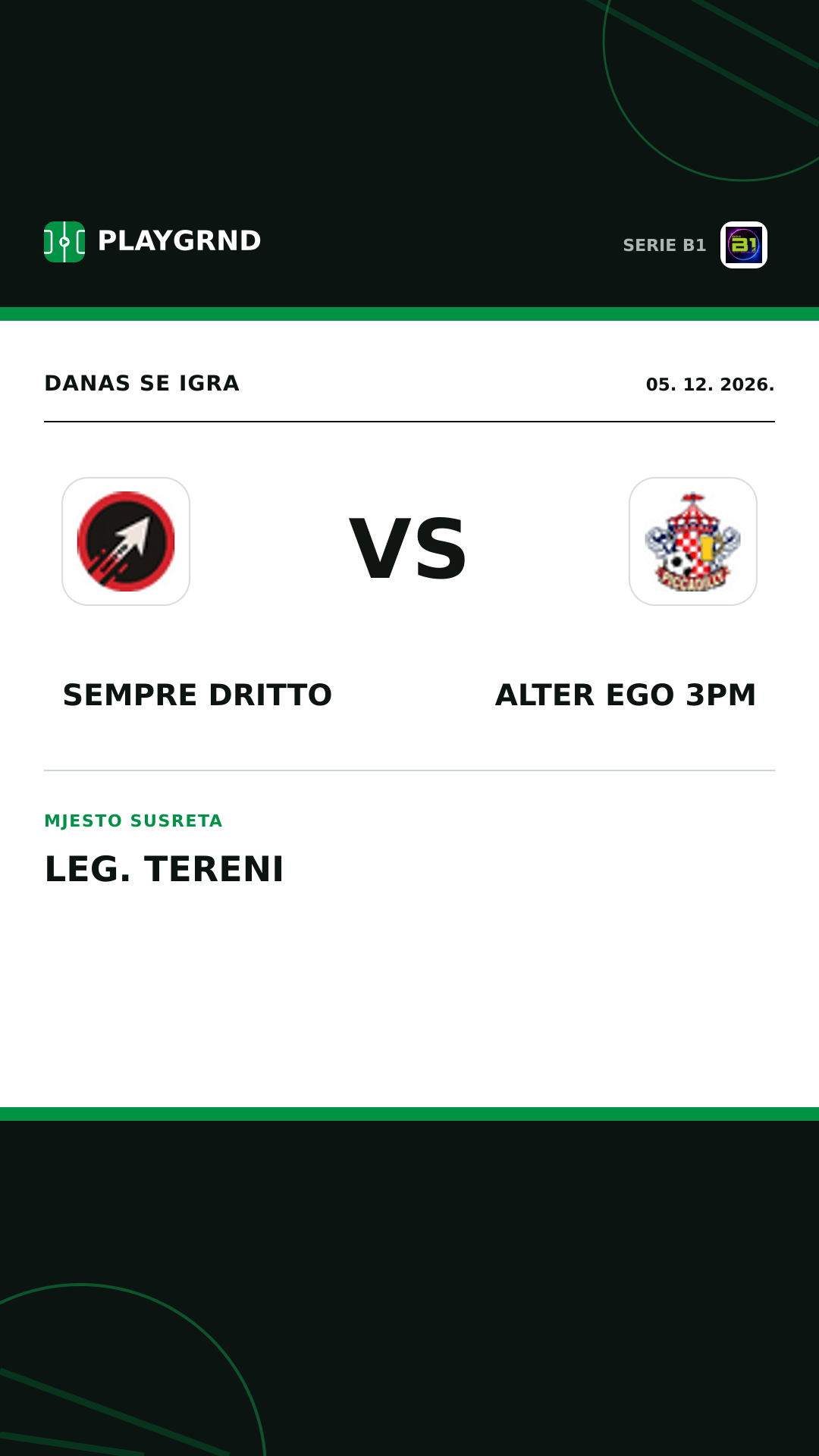 Instagram slika: Sempre Dritto vs Alter Ego 3PM