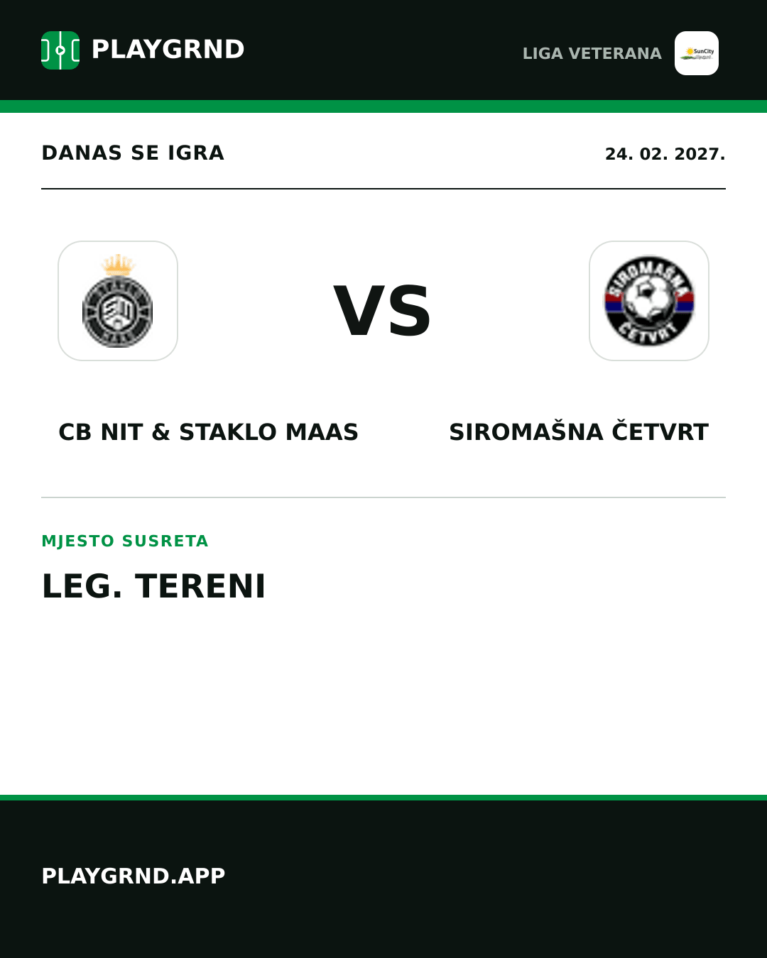 Instagram slika: CB Nit & Staklo Maas vs Siromašna Četvrt