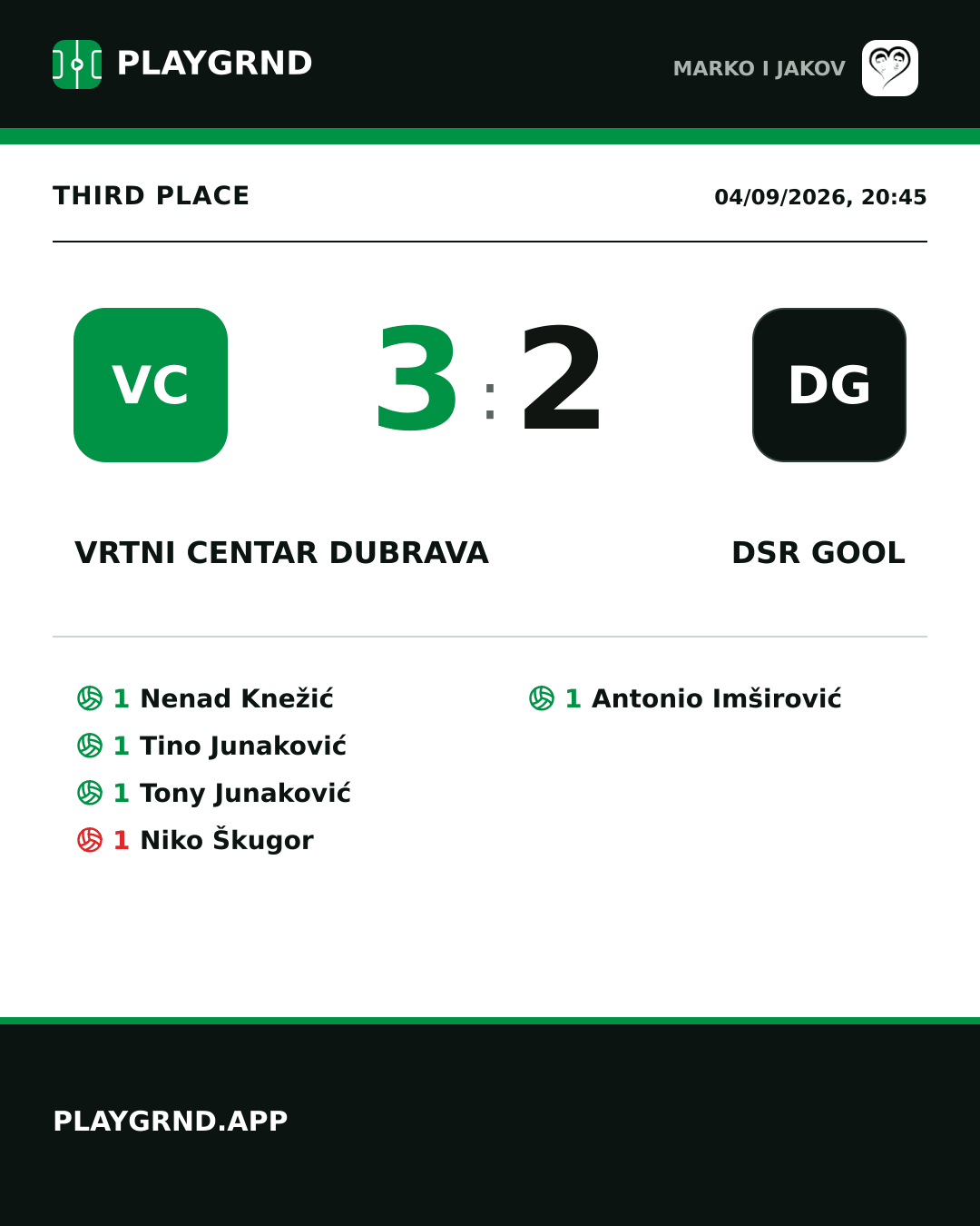 Instagram artwork: Vrtni Centar Dubrava 3:2 DSR Gool