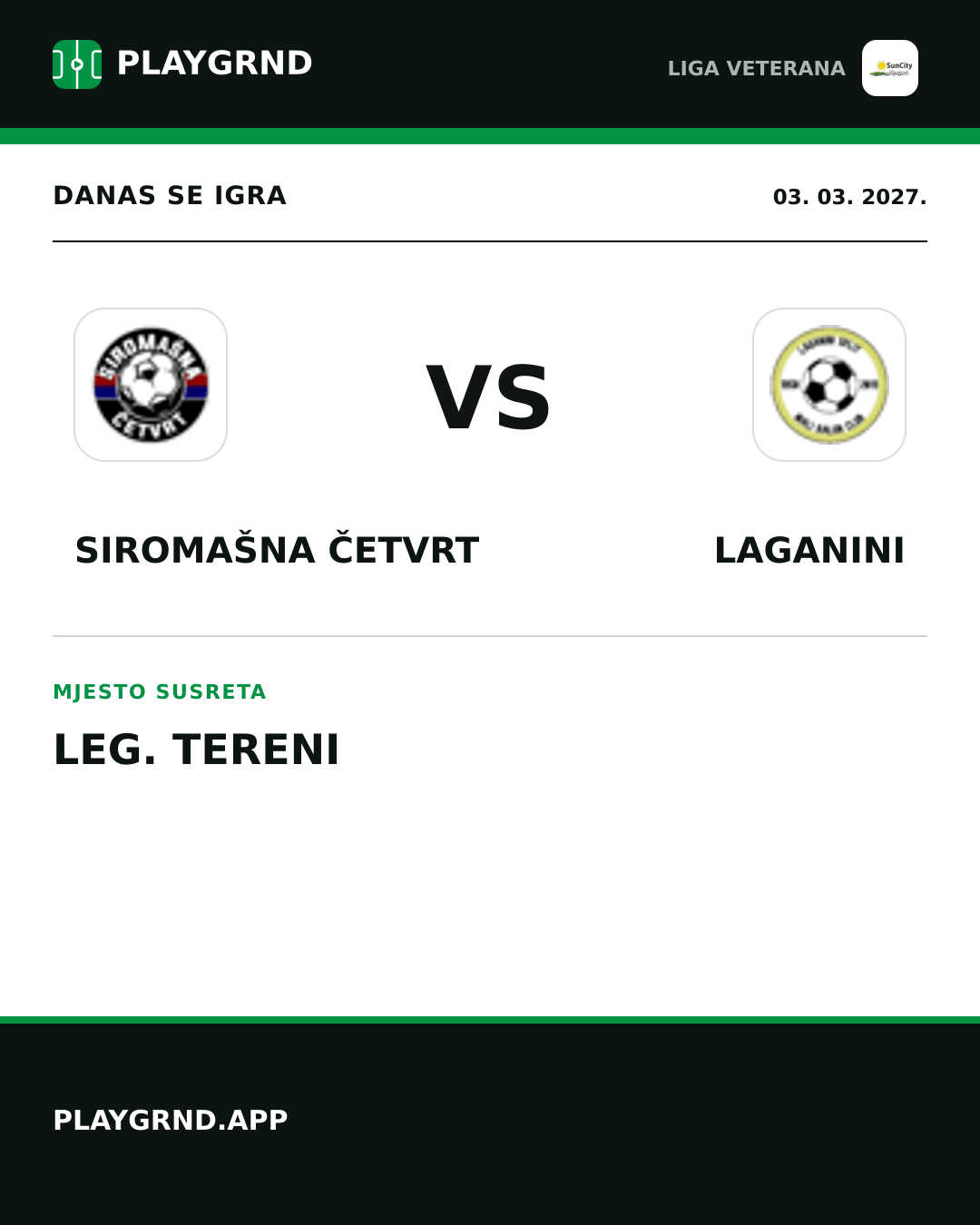 Instagram slika: Siromašna Četvrt vs Laganini