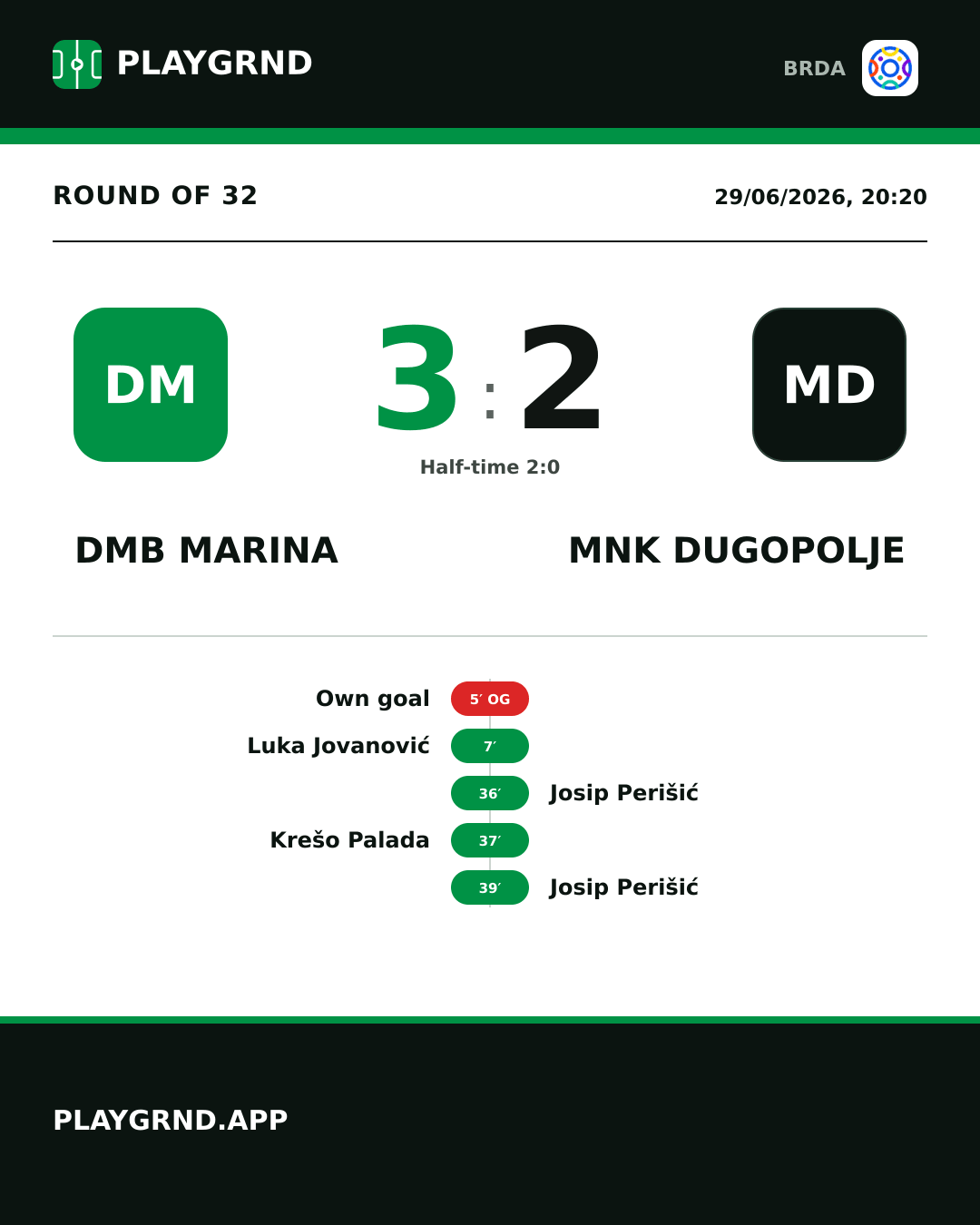 Instagram artwork: DMB Marina 3:2 MNK Dugopolje