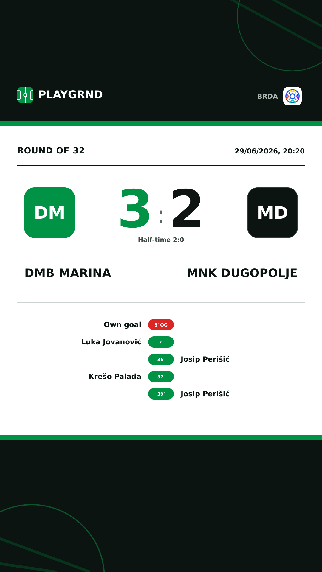 Instagram artwork: DMB Marina 3:2 MNK Dugopolje