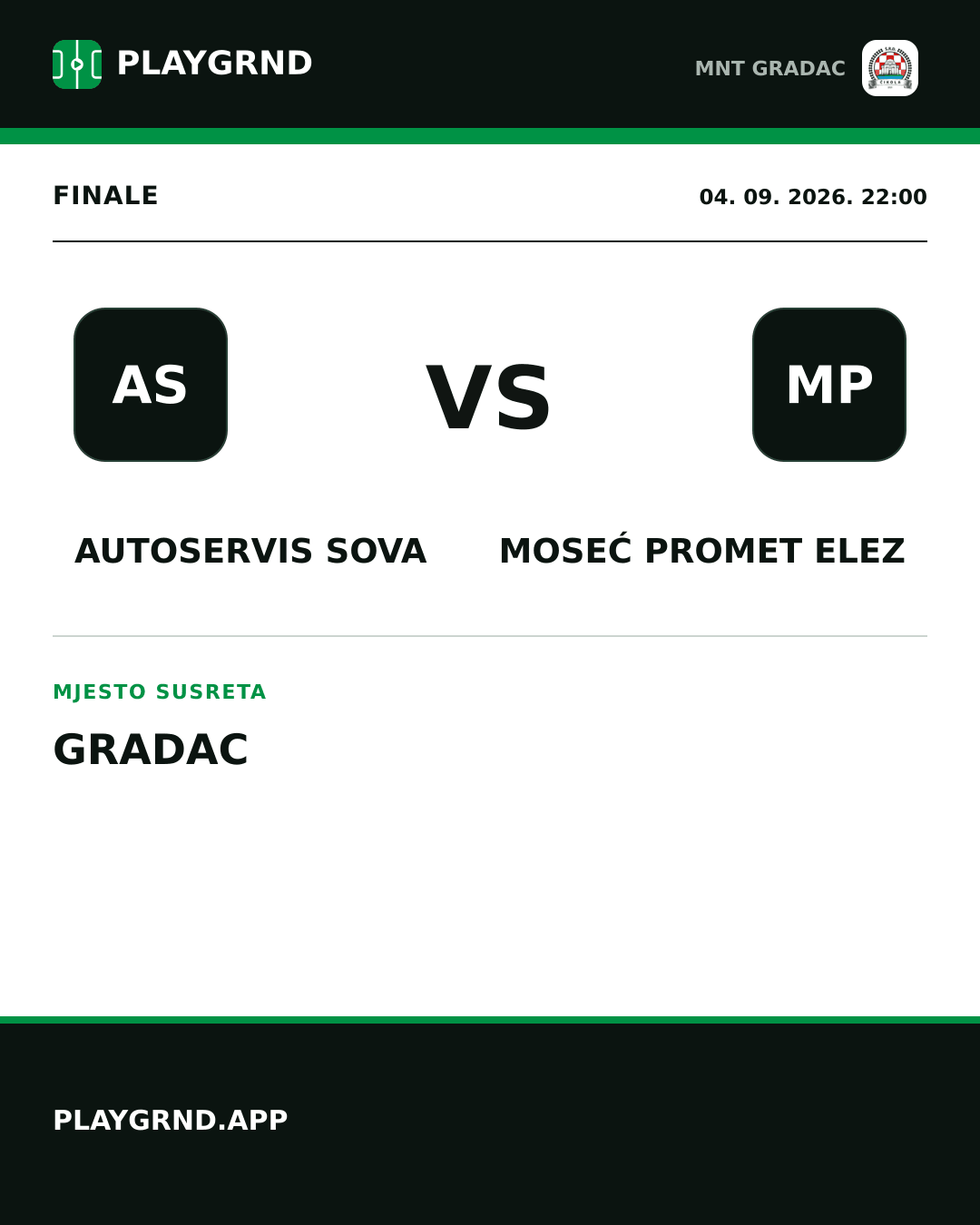 Instagram slika: Autoservis Sova vs Moseć Promet Elez