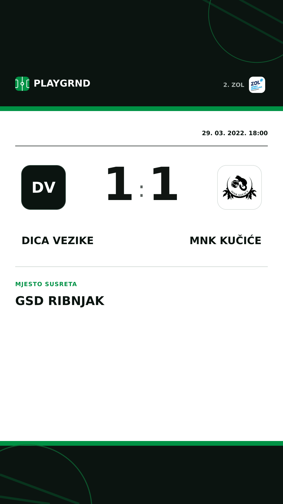 Instagram slika: Dica Vezike 1:1 MNK Kučiće