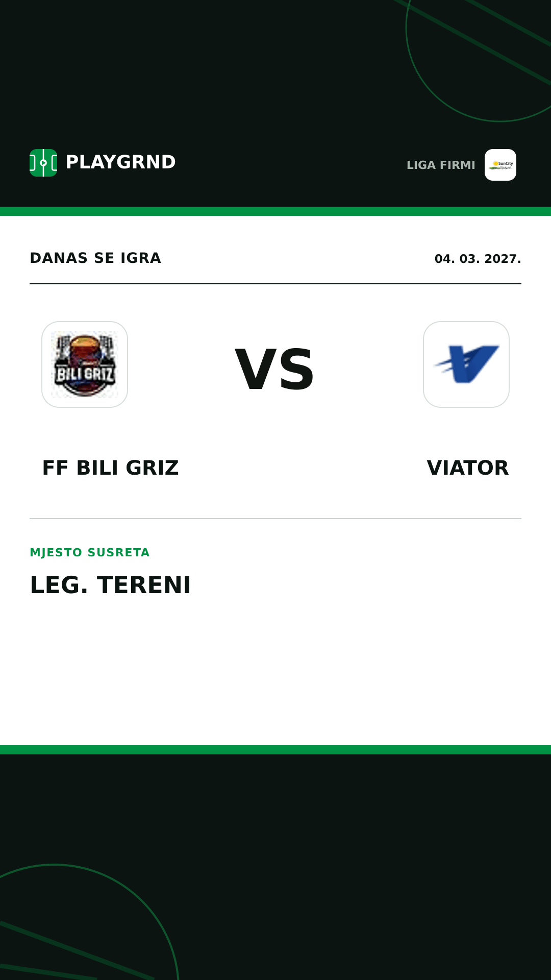 Instagram slika: FF Bili Griz vs Viator