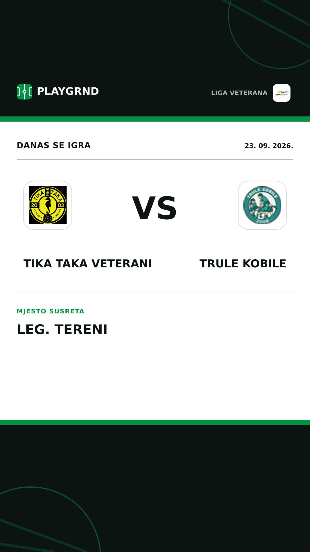 Instagram slika: Tika Taka Veterani vs Trule Kobile