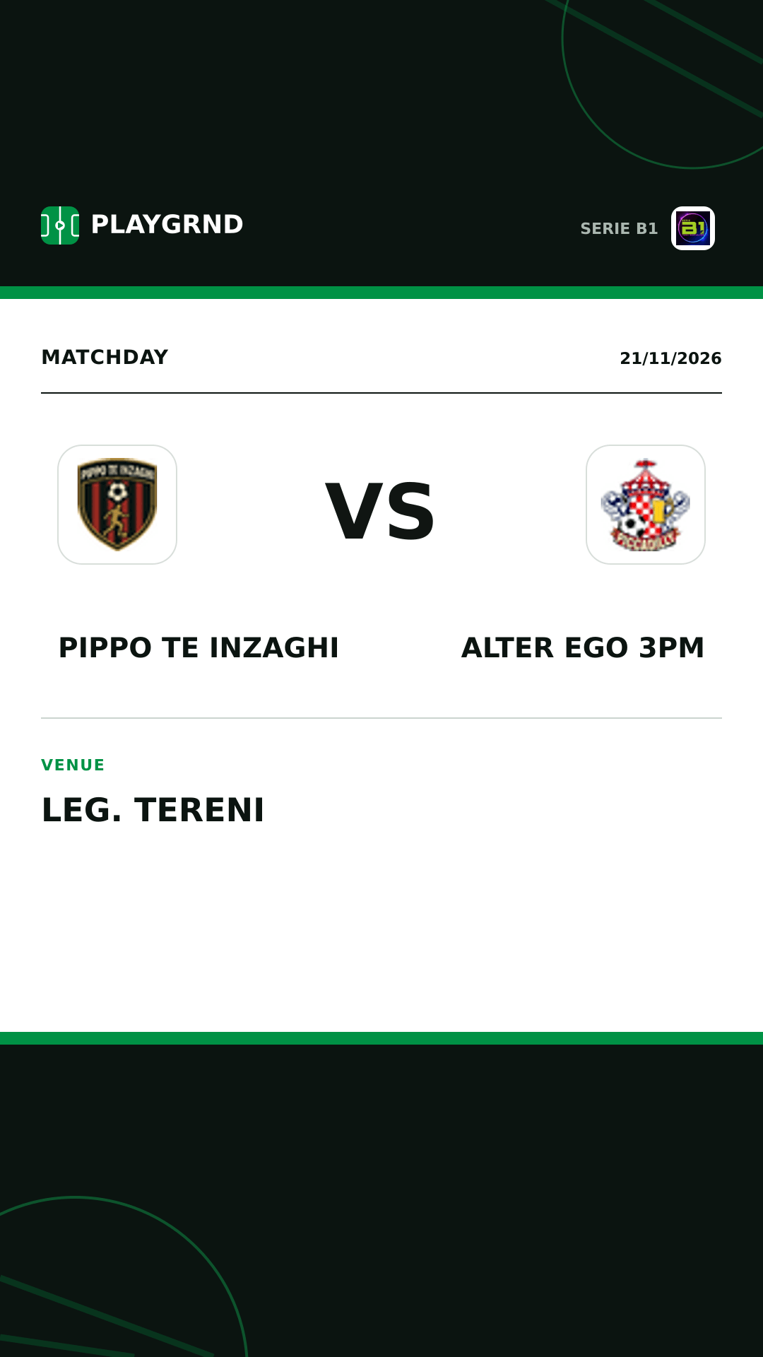Instagram artwork: Pippo TE Inzaghi vs Alter Ego 3PM