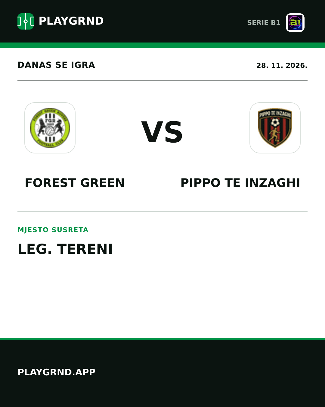 Instagram slika: Forest Green vs Pippo TE Inzaghi