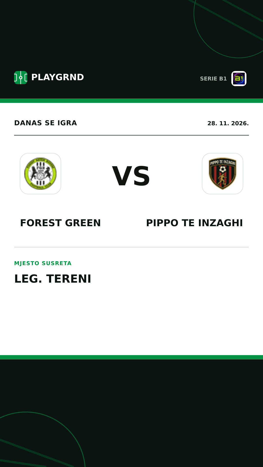 Instagram slika: Forest Green vs Pippo TE Inzaghi