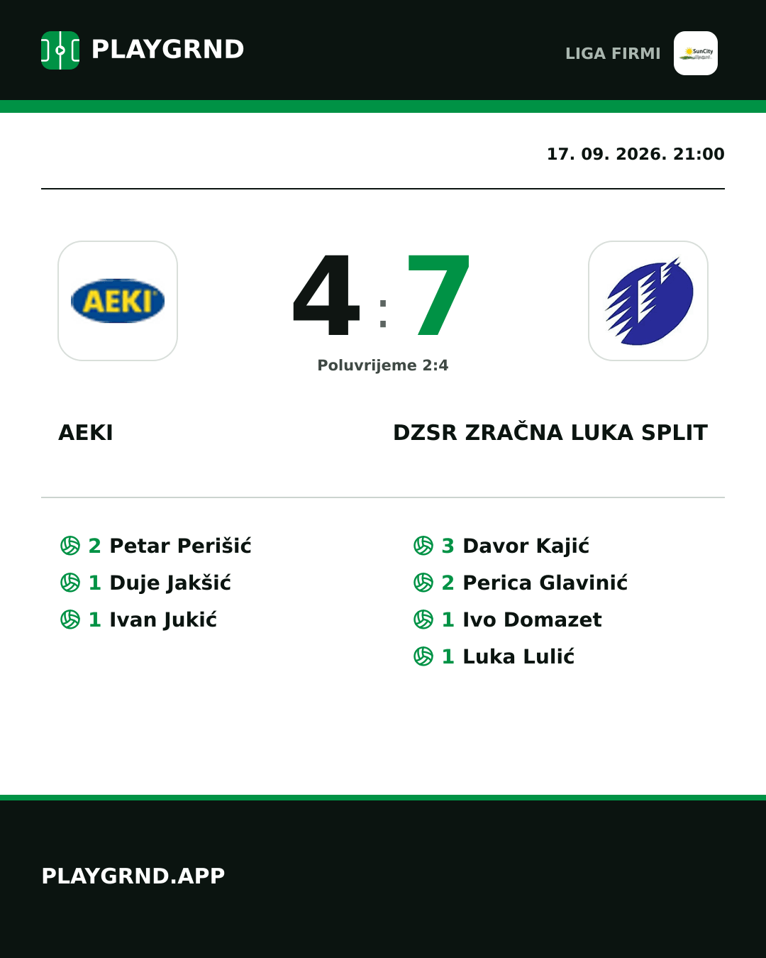 Instagram slika: AEKI 4:7 DZSR Zračna Luka Split