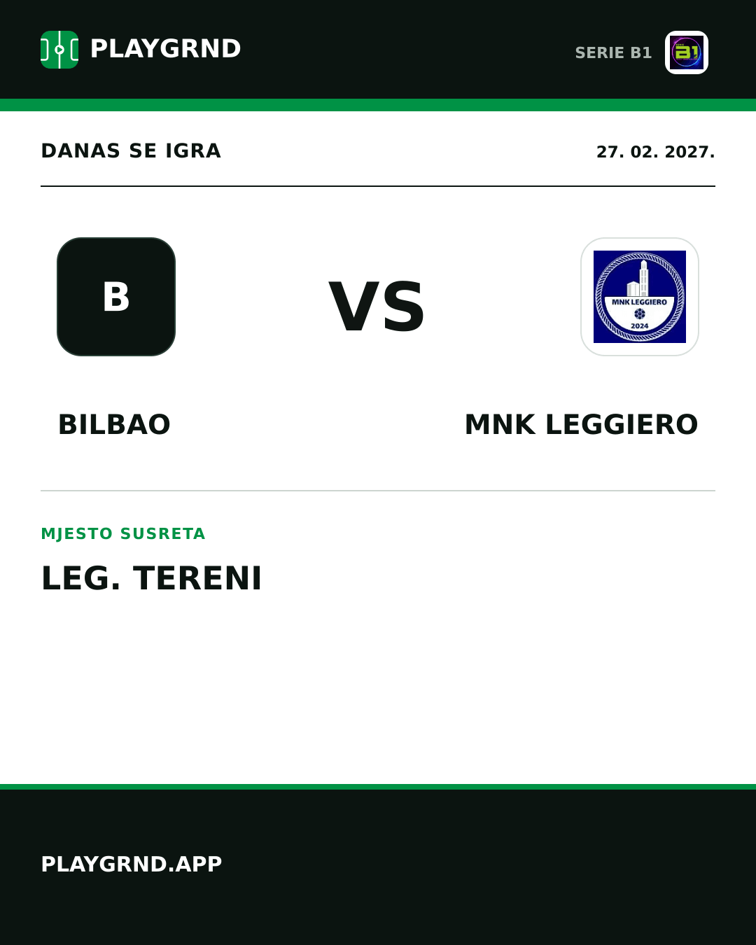 Instagram slika: Bilbao vs MNK Leggiero