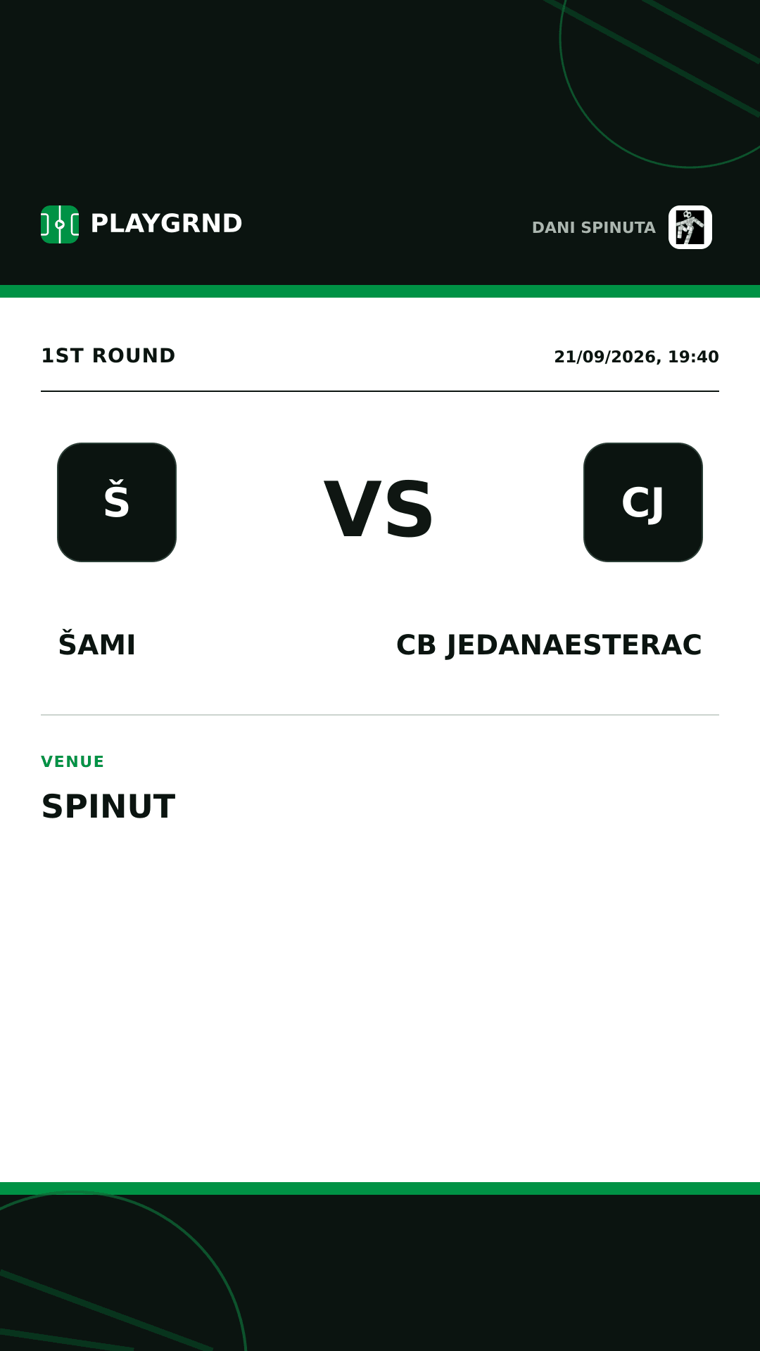 Instagram artwork: ŠAMI vs CB Jedanaesterac