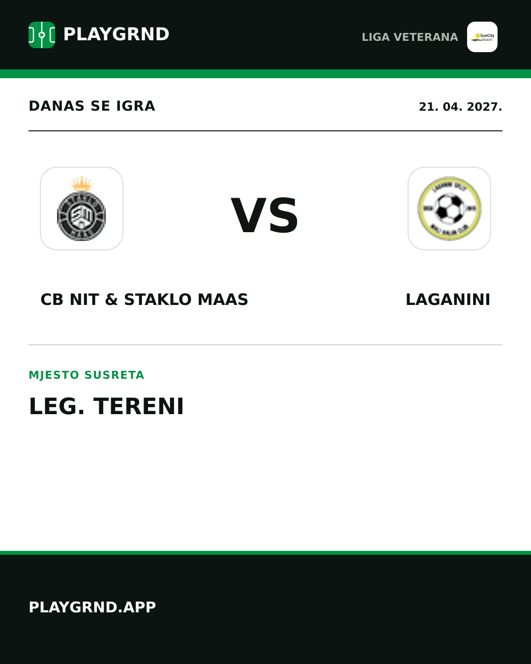 Instagram slika: CB Nit & Staklo Maas vs Laganini