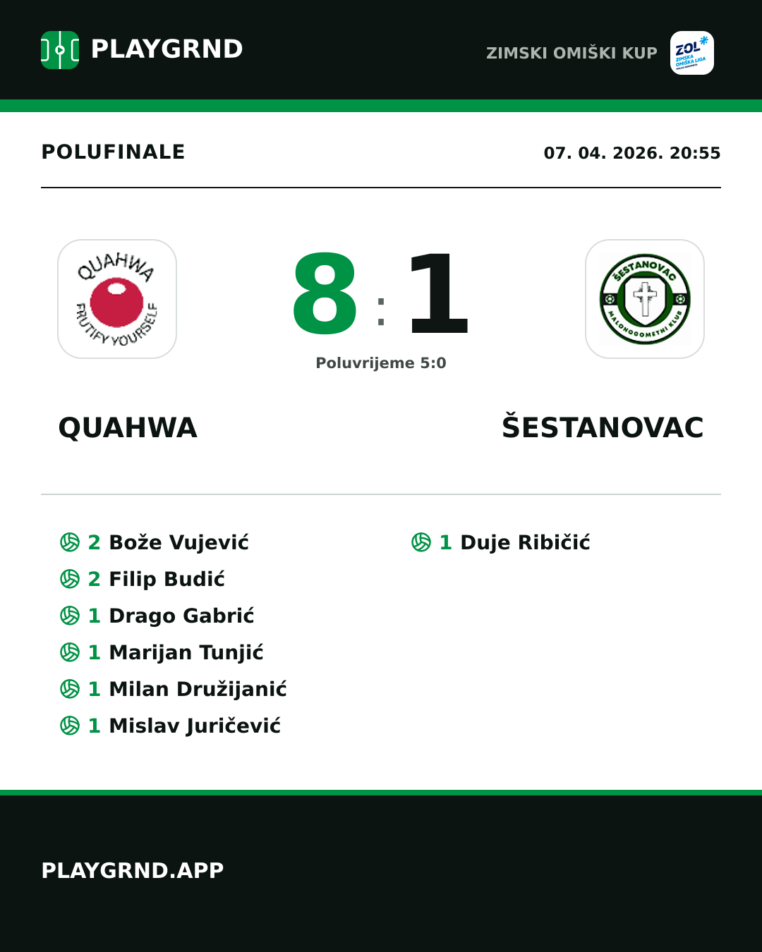 Instagram slika: QUAHWA 8:1 Šestanovac