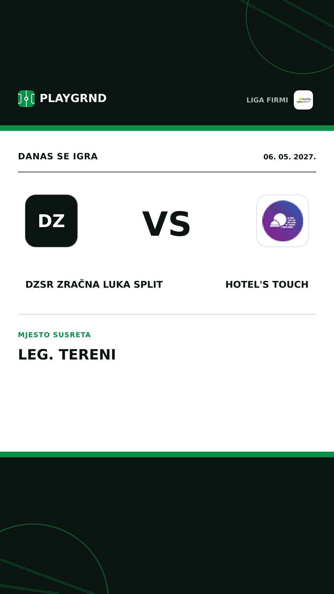 Instagram slika: DZSR Zračna Luka Split vs Hotel's Touch