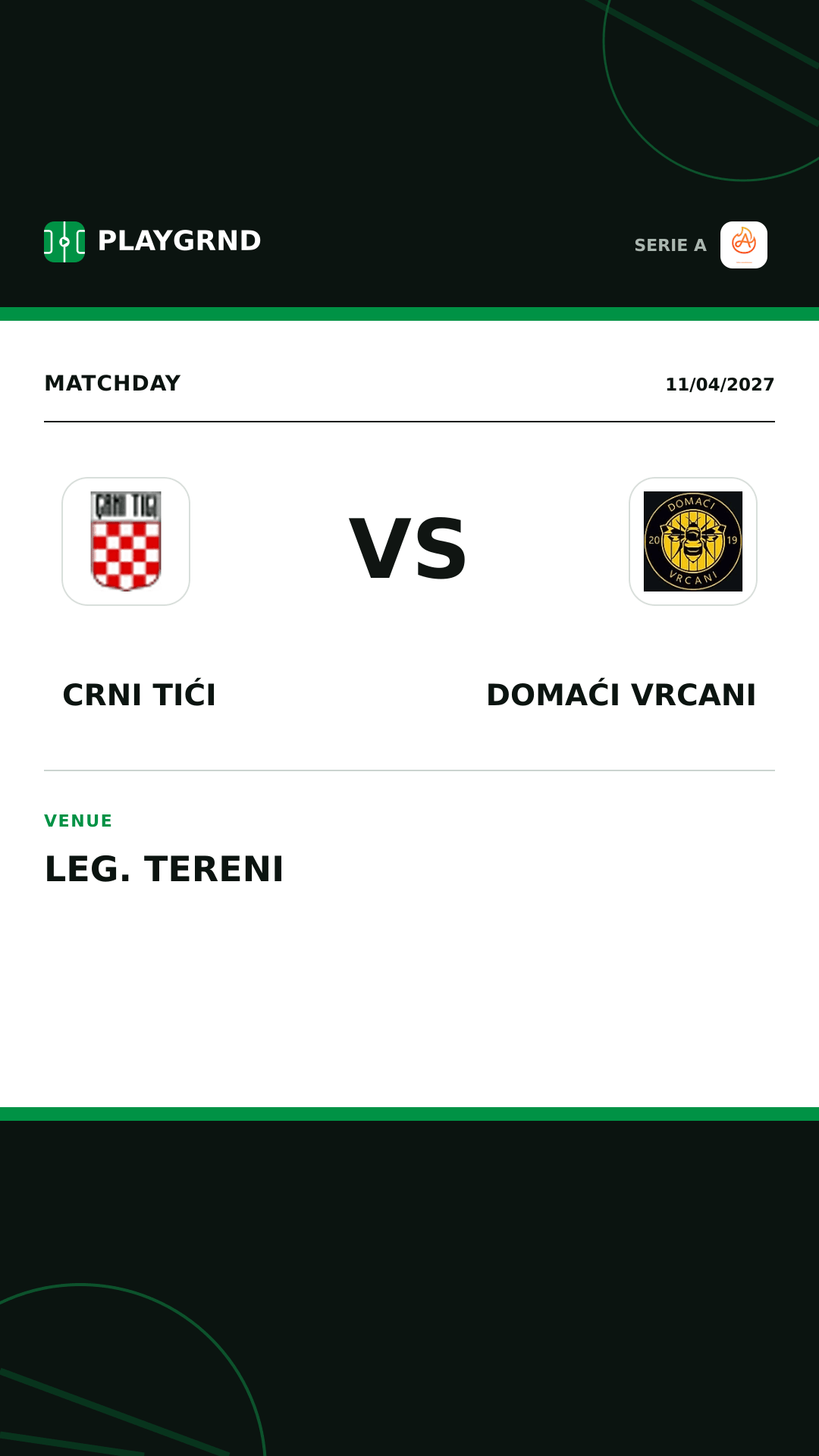 Instagram artwork: Crni Tići vs Domaći Vrcani
