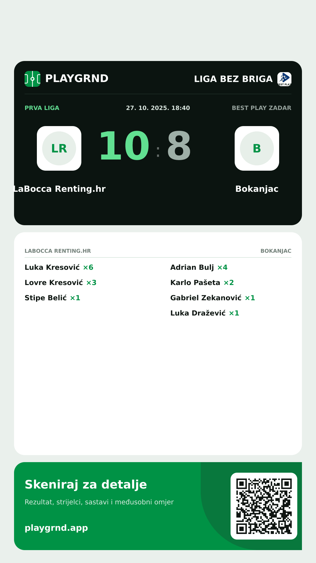 Story image: LaBocca Renting.hr 10:8 Bokanjac