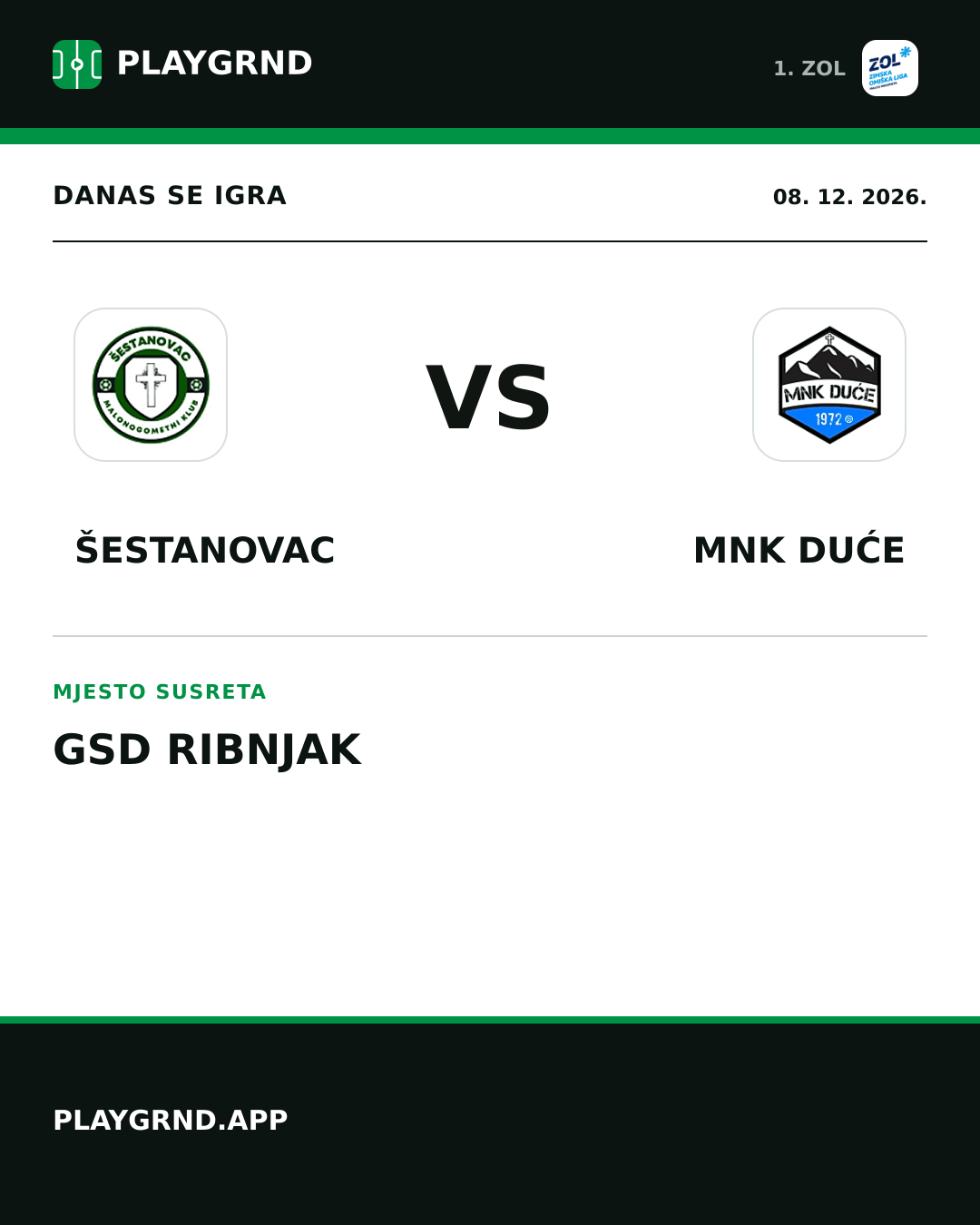 Instagram slika: Šestanovac vs MNK Duće