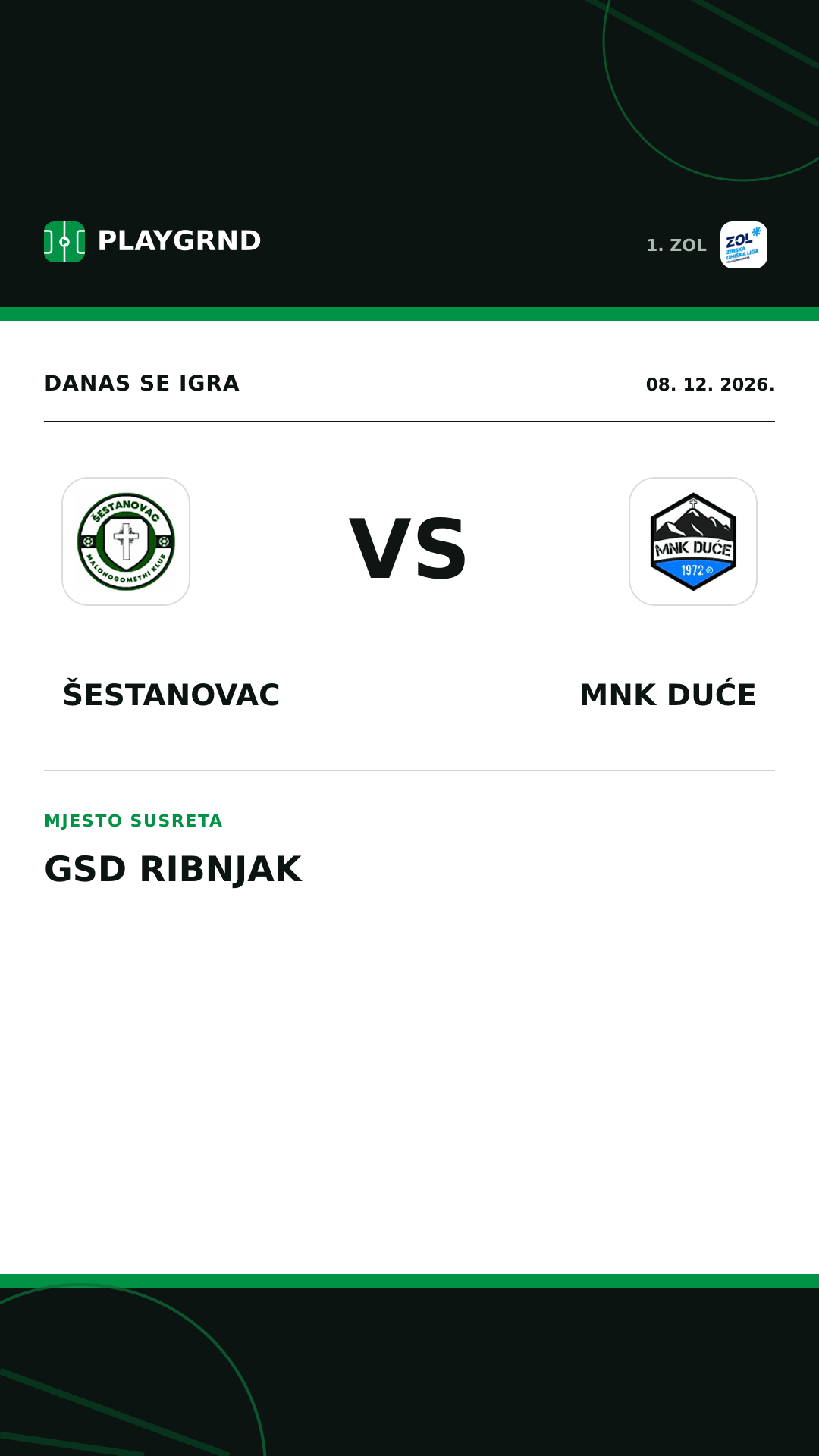 Instagram slika: Šestanovac vs MNK Duće