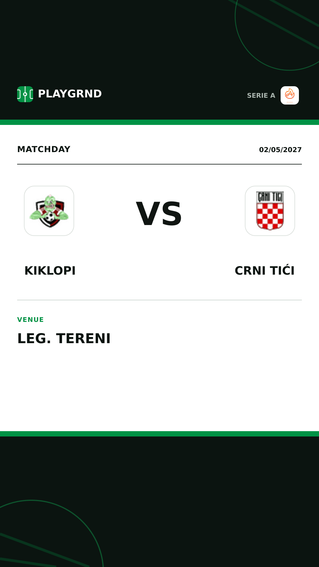 Instagram artwork: Kiklopi vs Crni Tići