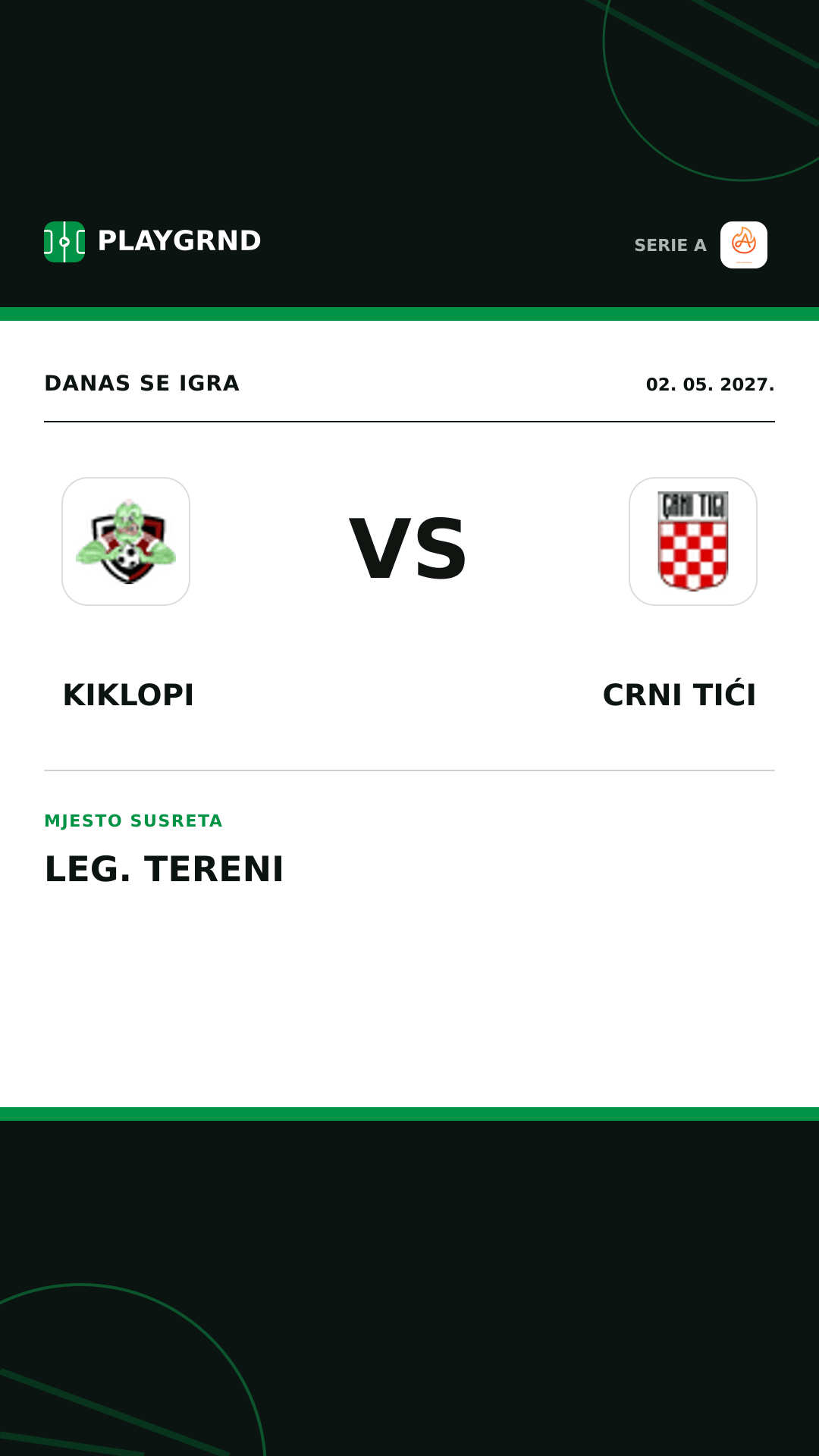 Instagram slika: Kiklopi vs Crni Tići
