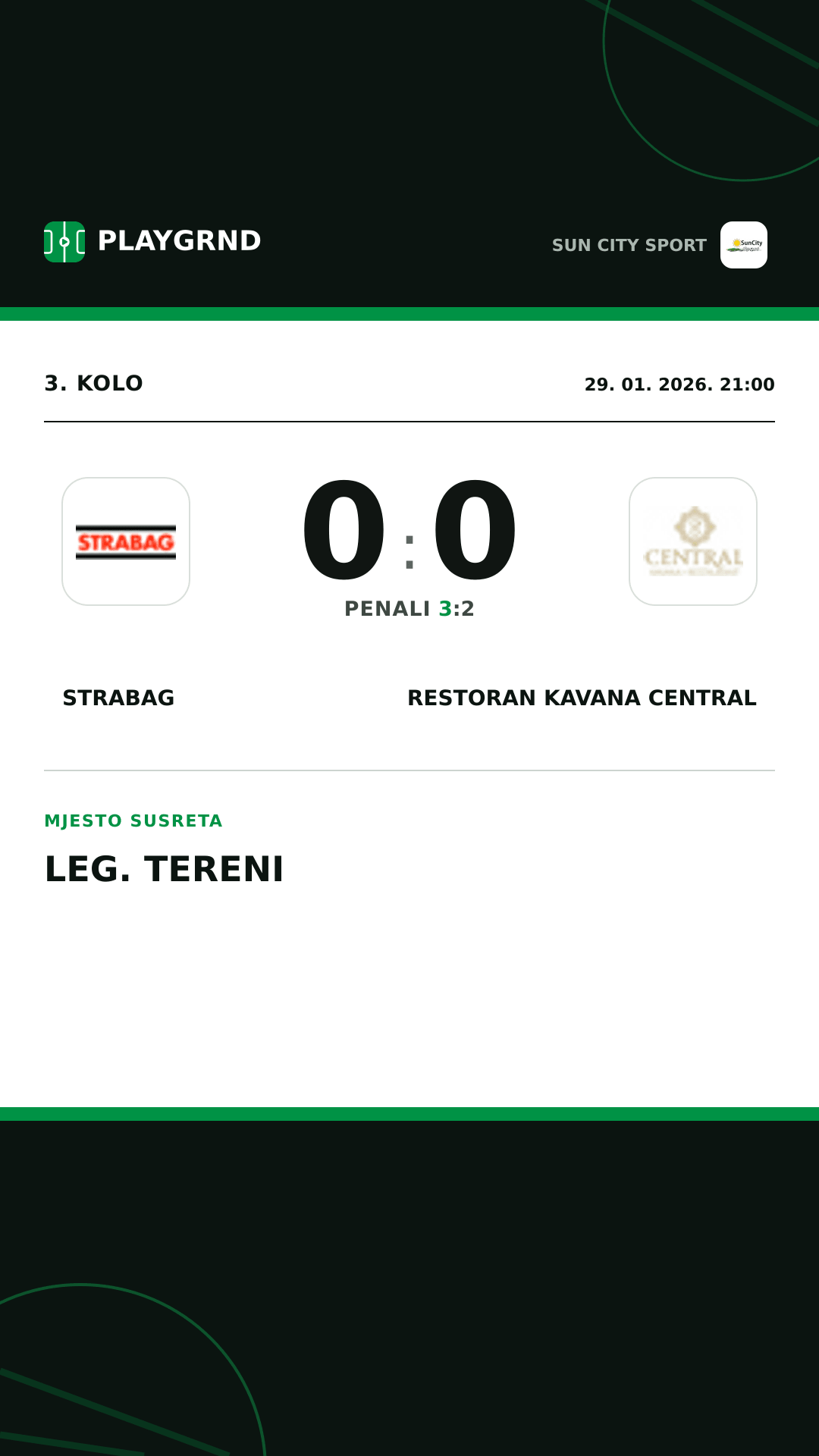 Instagram slika: Strabag 0:0 Restoran Kavana Central