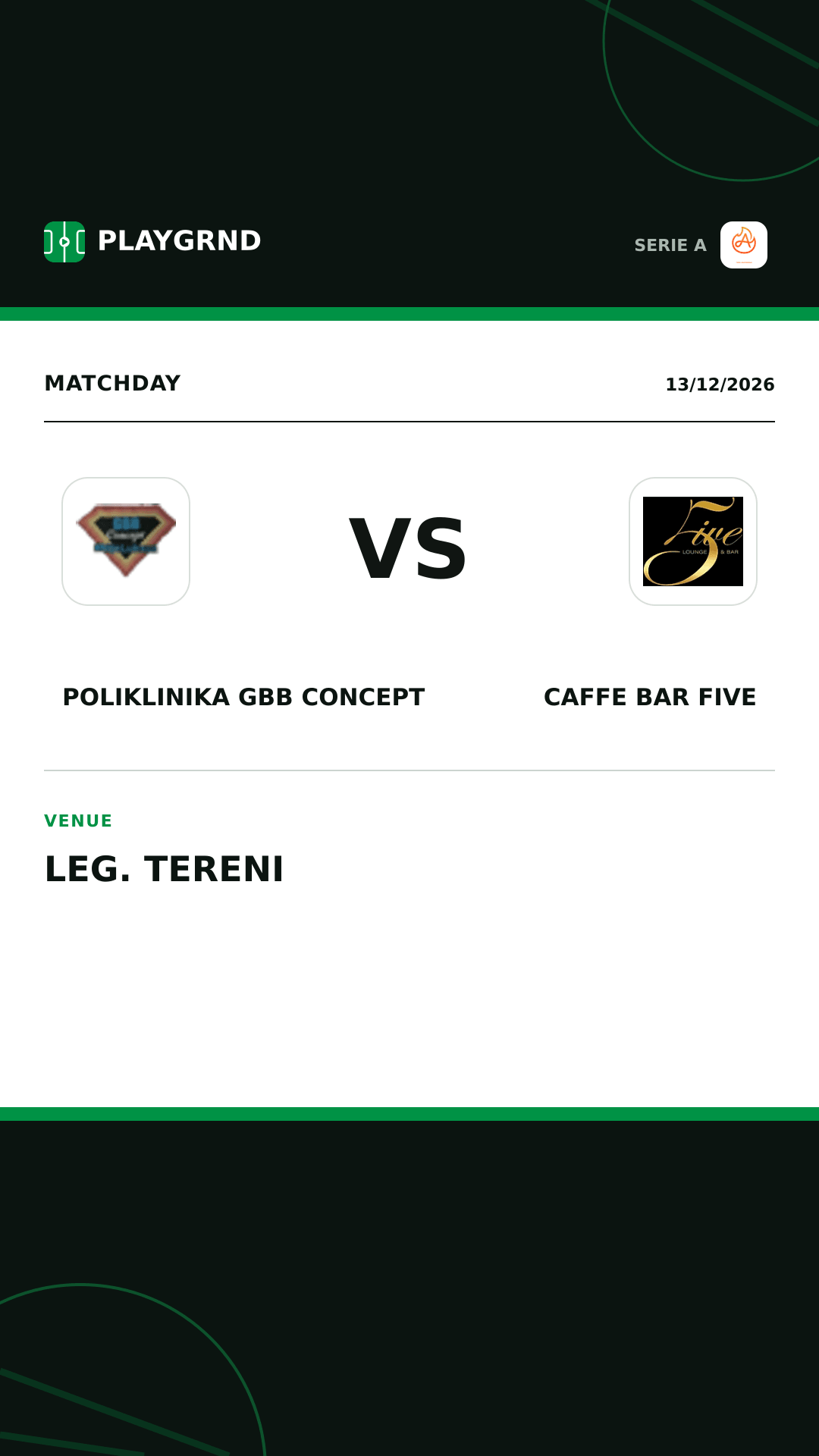 Instagram artwork: Poliklinika Gbb Concept vs Caffe Bar Five