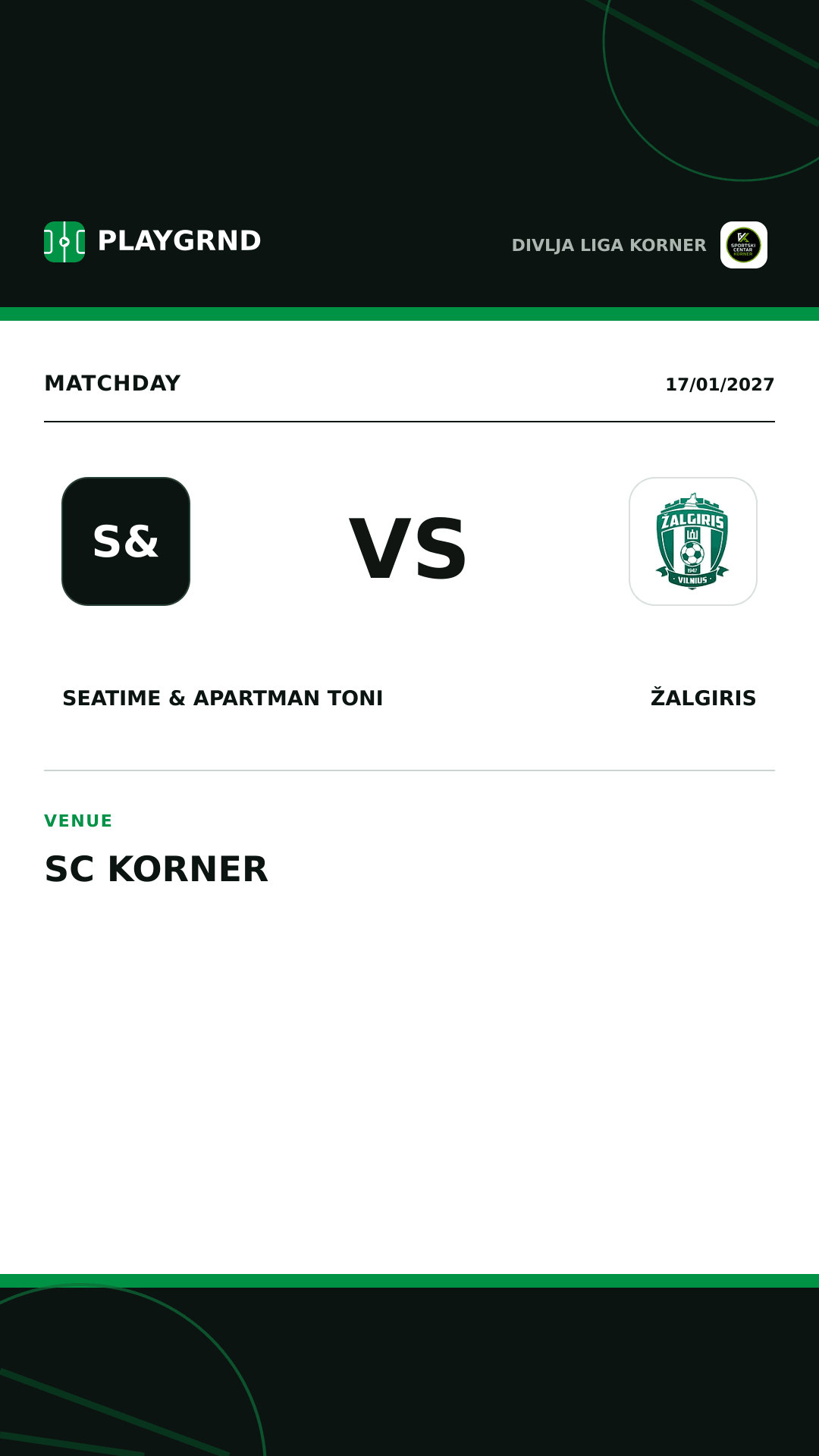 Instagram artwork: Seatime & Apartman Toni vs Žalgiris