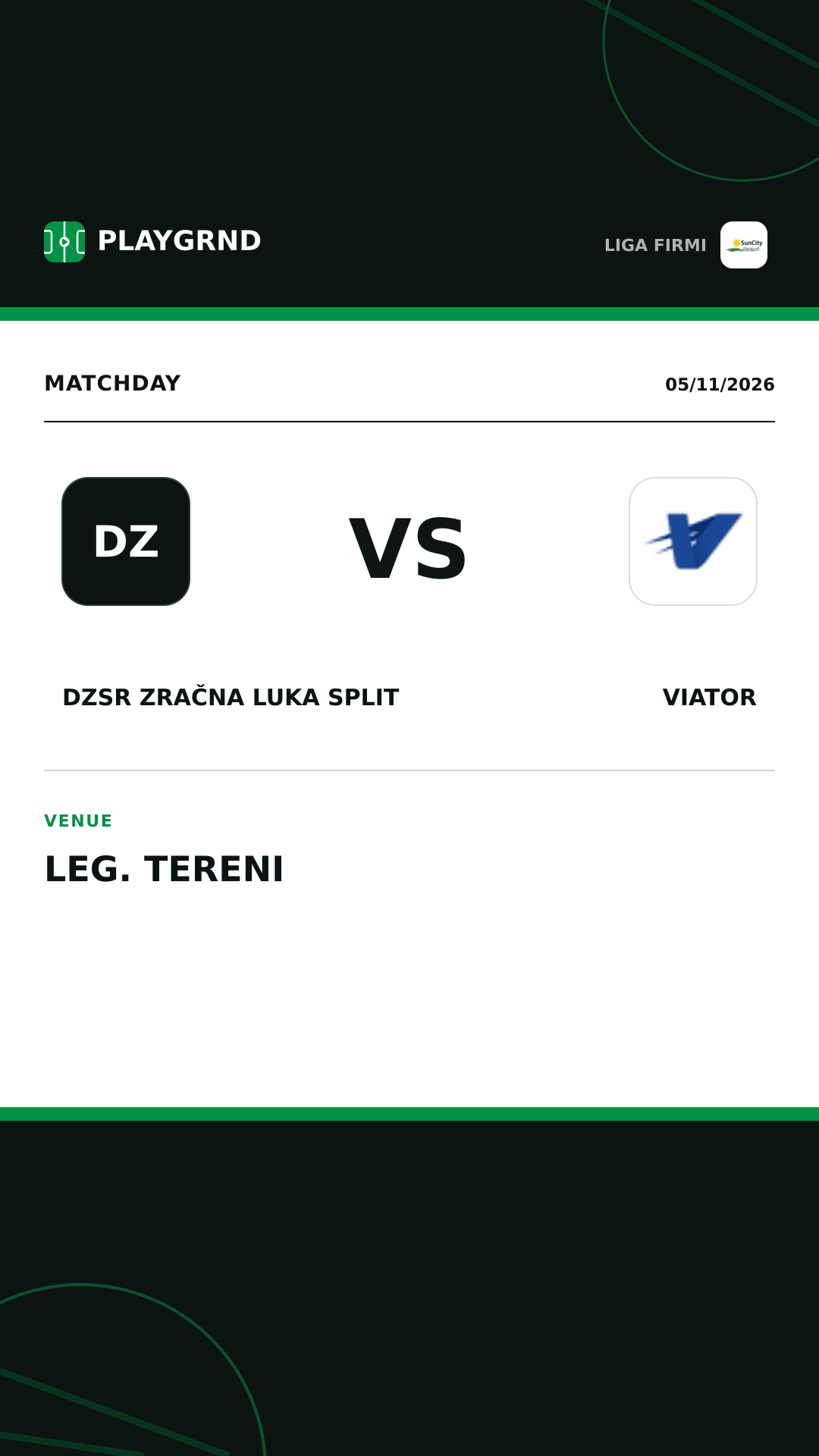 Instagram artwork: DZSR Zračna Luka Split vs Viator