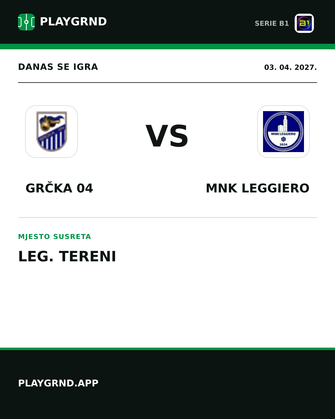 Instagram slika: Grčka 04 vs MNK Leggiero