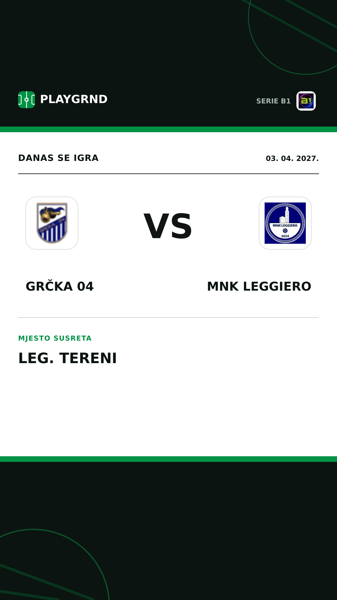 Instagram slika: Grčka 04 vs MNK Leggiero