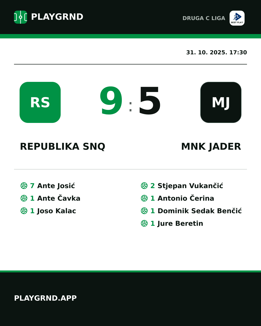 Instagram slika: Republika SNQ 9:5 MNK Jader