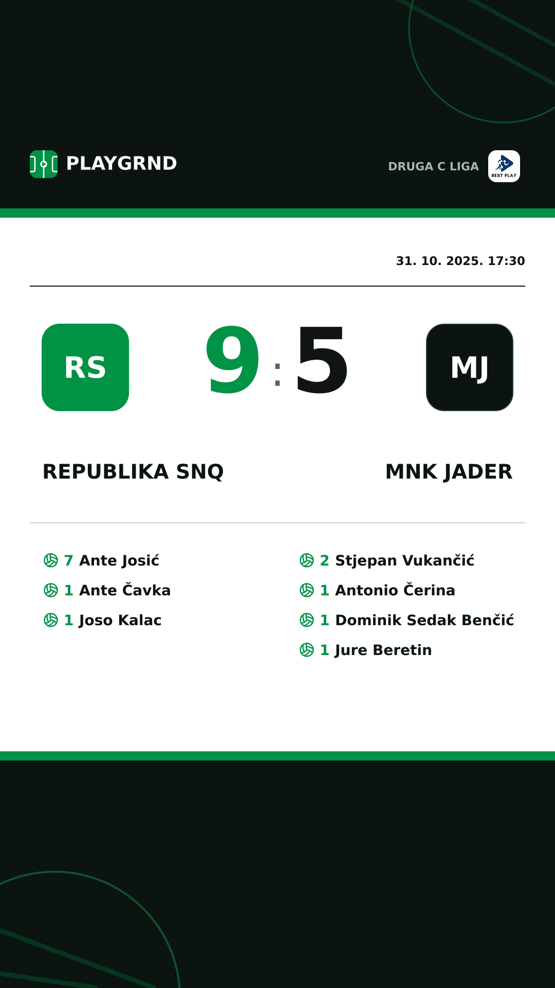 Instagram slika: Republika SNQ 9:5 MNK Jader