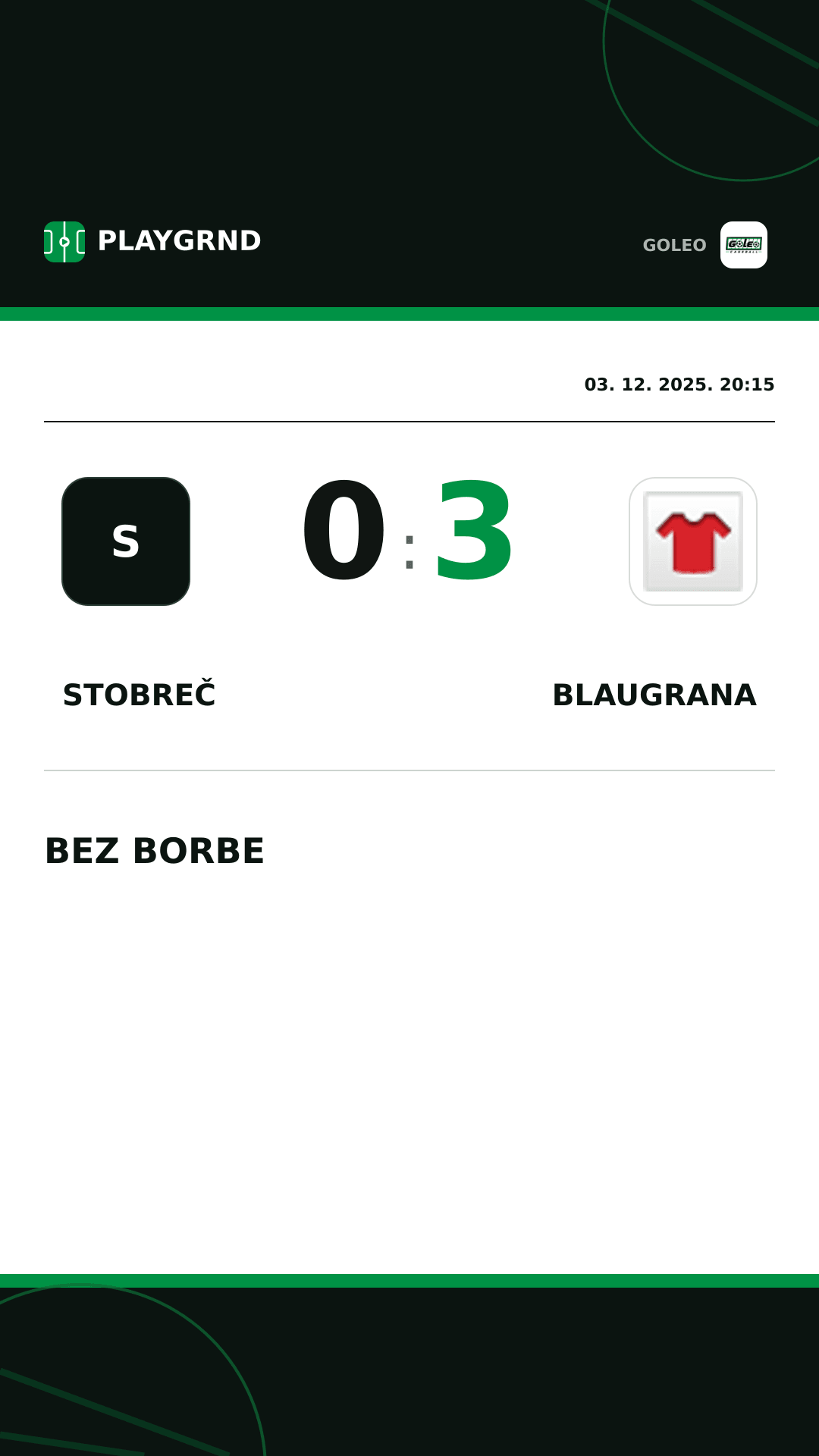 Instagram slika: Stobreč 0:3 Blaugrana