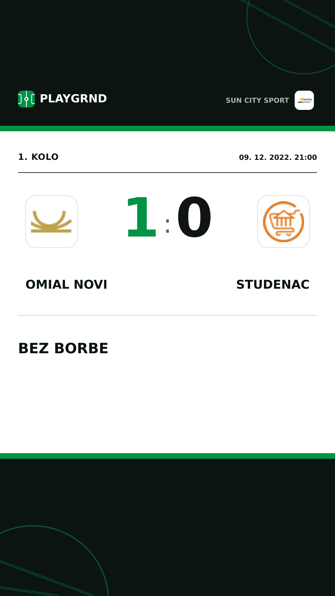 Instagram slika: Omial Novi 1:0 Studenac