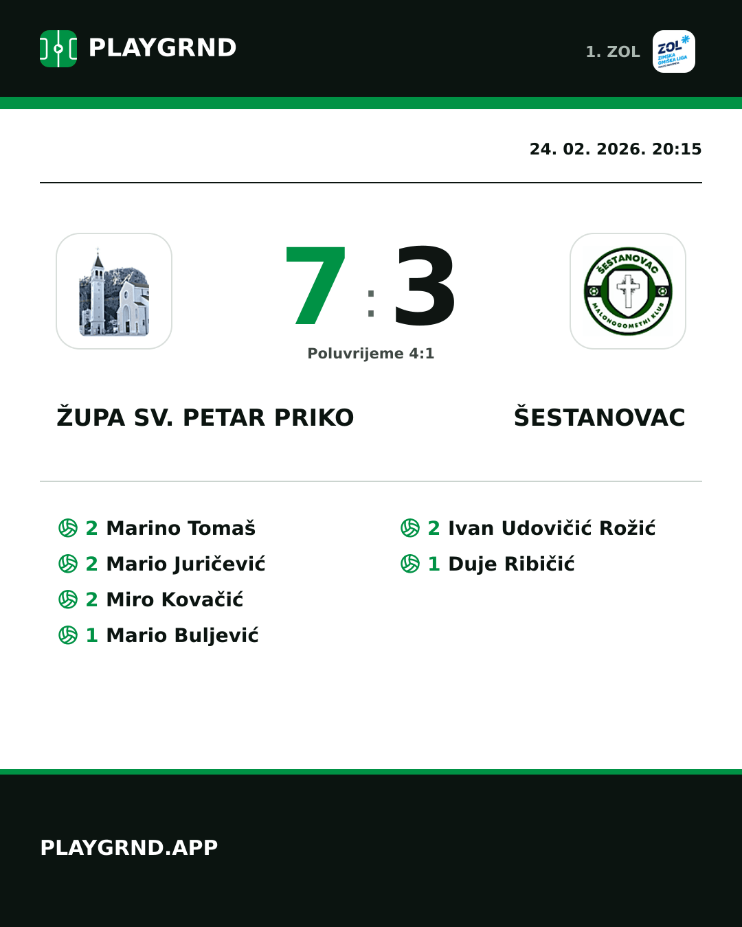 Instagram slika: Župa Sv. Petar Priko 7:3 Šestanovac