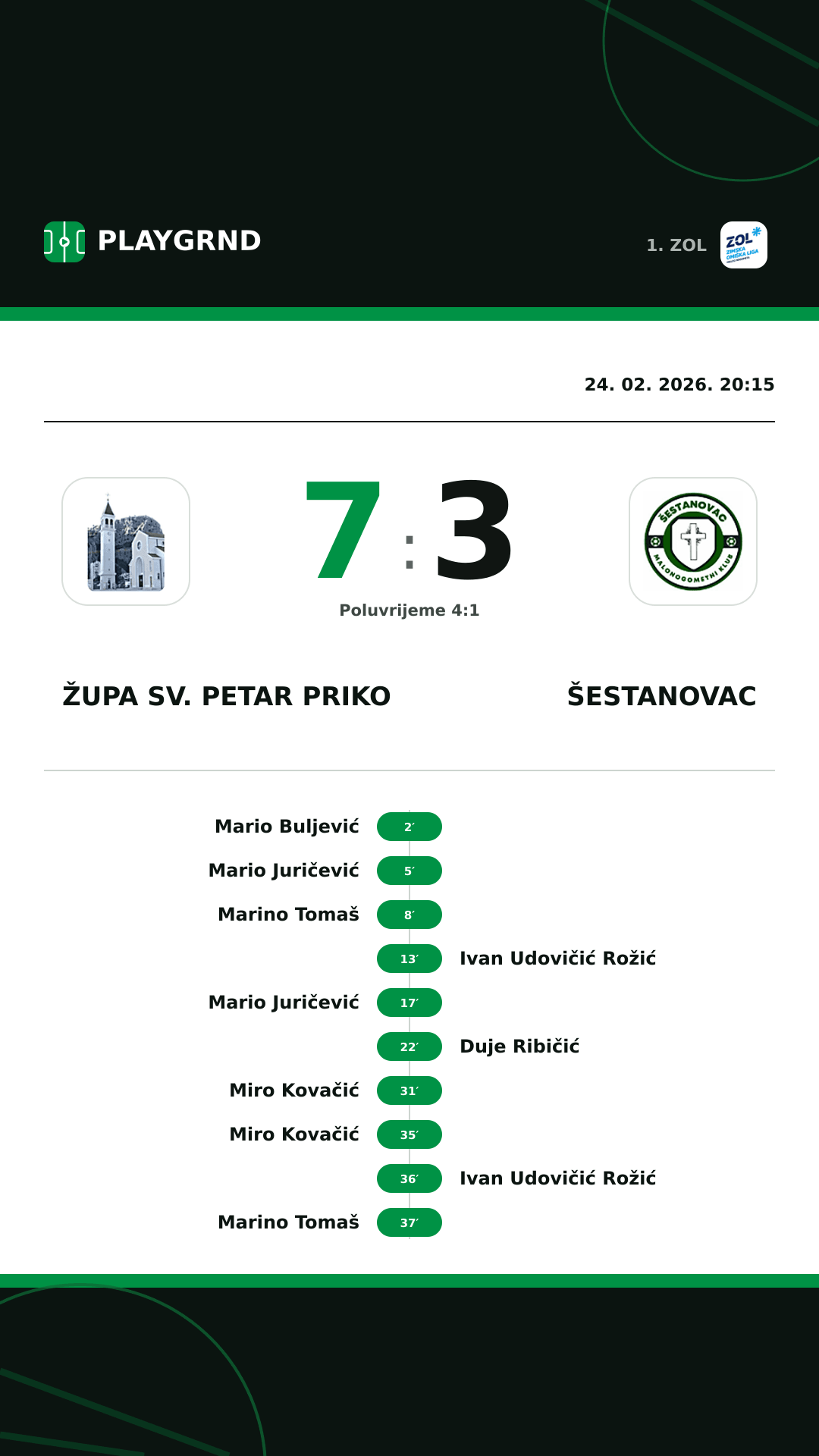Instagram slika: Župa Sv. Petar Priko 7:3 Šestanovac
