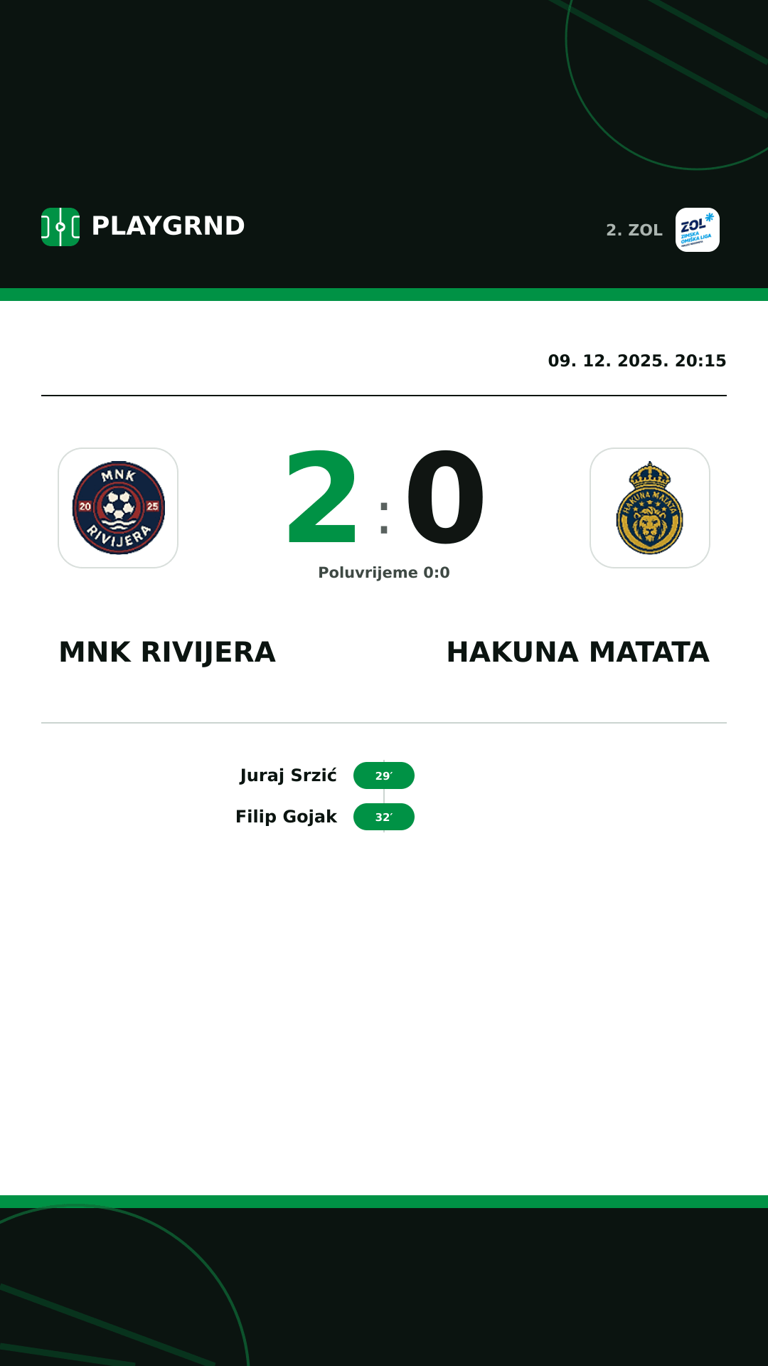 Instagram slika: MNK Rivijera 2:0 Hakuna Matata
